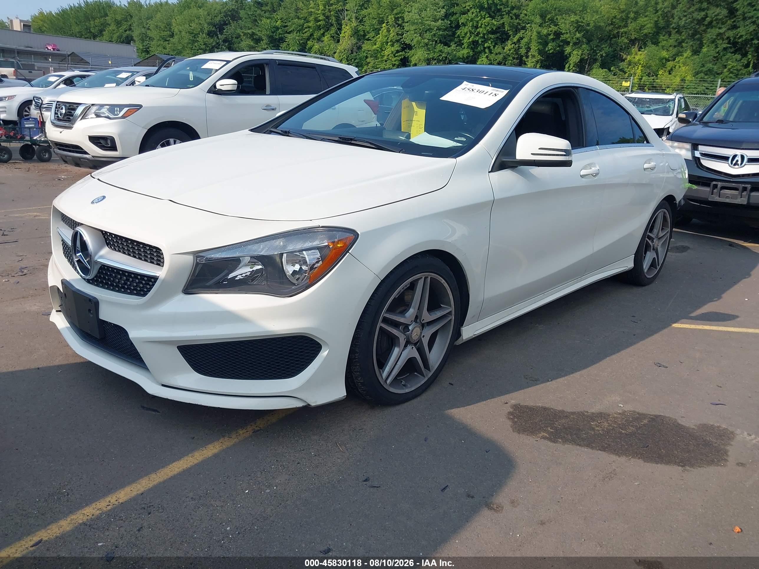 2014 Mercedes-benz Cla 250 Белый vin: WDDSJ4EB3EN120348