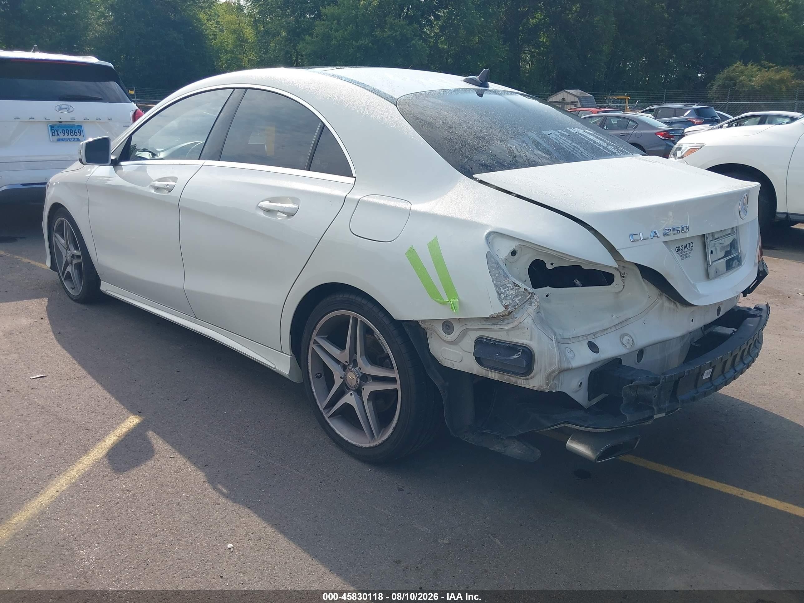 2014 Mercedes-benz Cla 250 Белый vin: WDDSJ4EB3EN120348