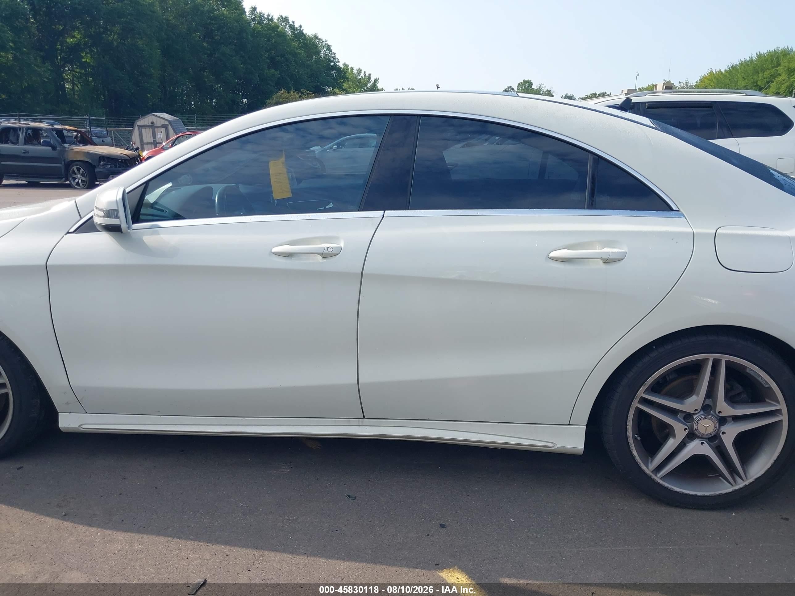 2014 Mercedes-benz Cla 250 Белый vin: WDDSJ4EB3EN120348