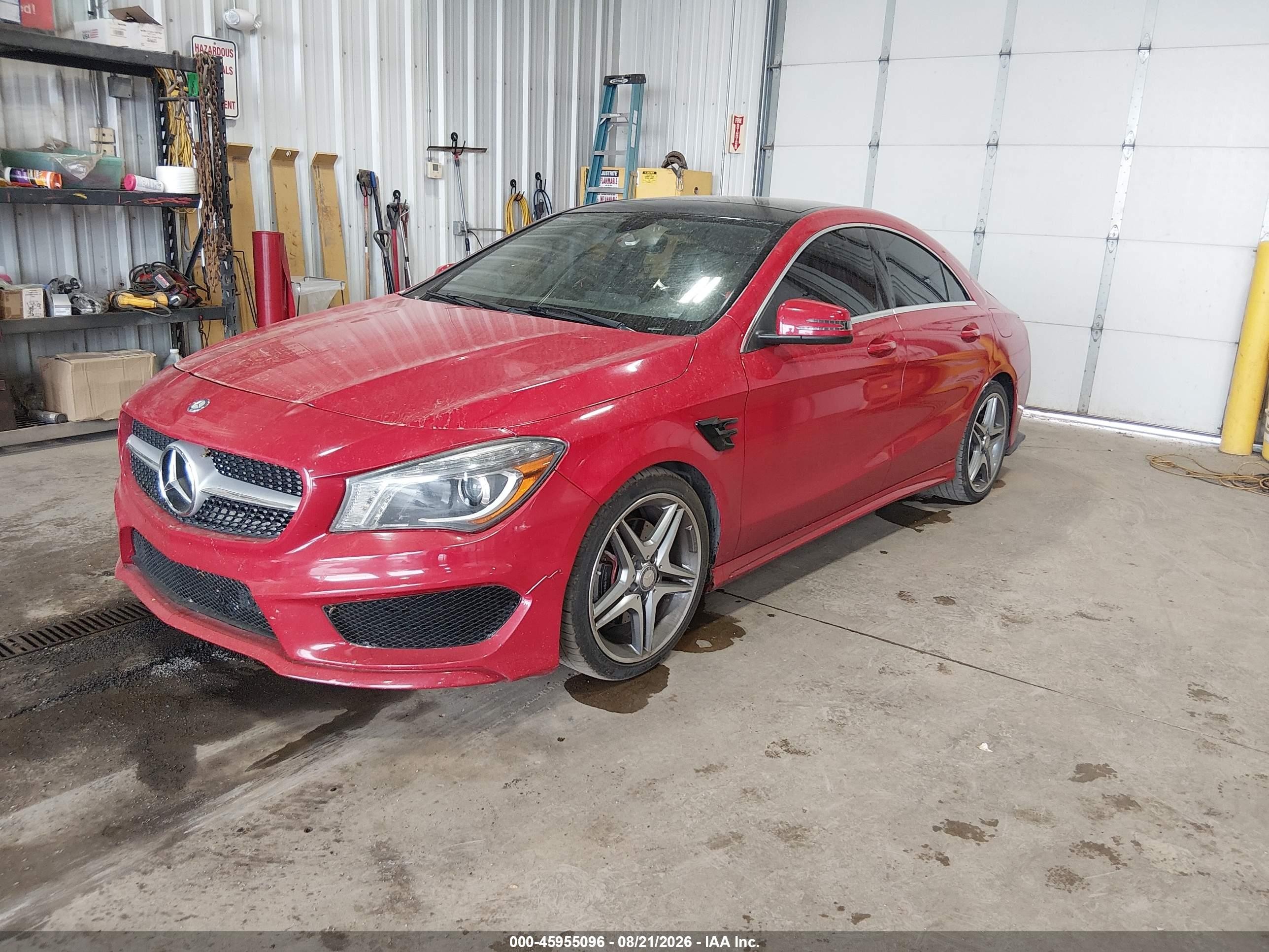2014 Mercedes-benz Cla 250   Красный vin: WDDSJ4EB3EN127784