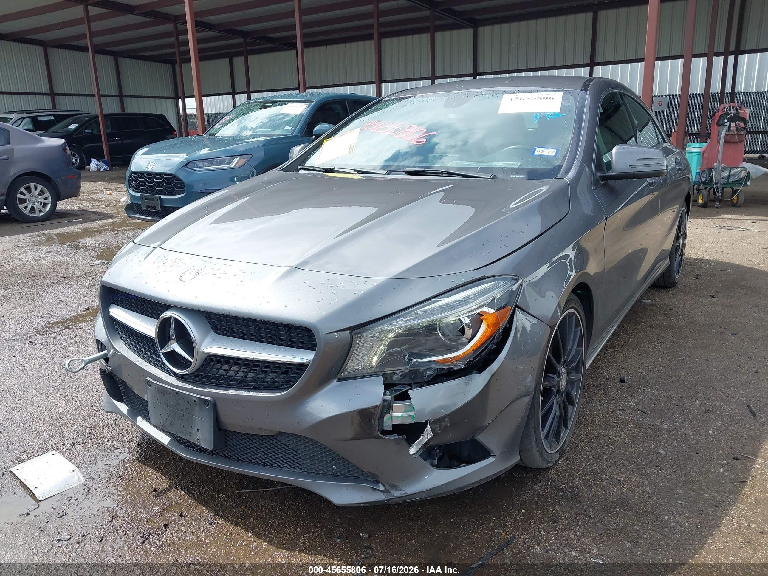 2014 Mercedes-benz Cla 250   Gray vin: WDDSJ4EB3EN147730