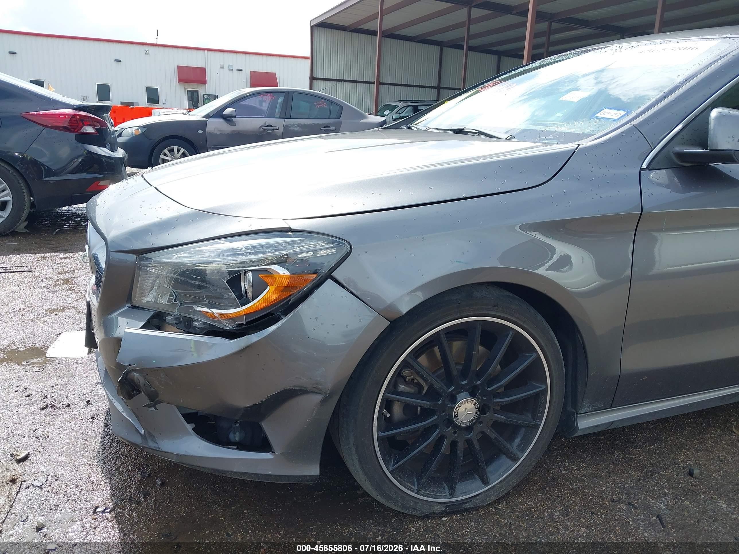2014 Mercedes-benz Cla 250   Gray vin: WDDSJ4EB3EN147730