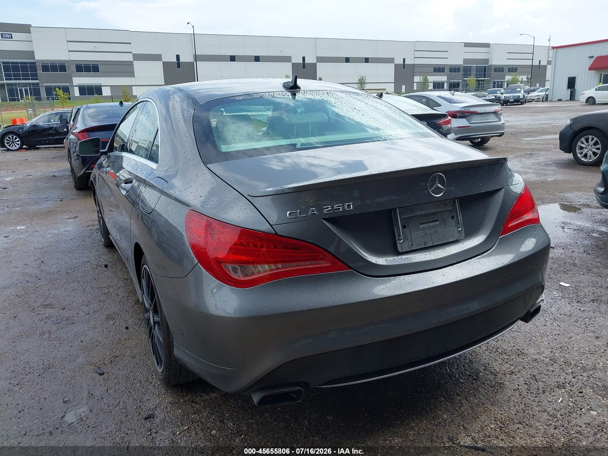 2014 Mercedes-benz Cla 250   Gray vin: WDDSJ4EB3EN147730