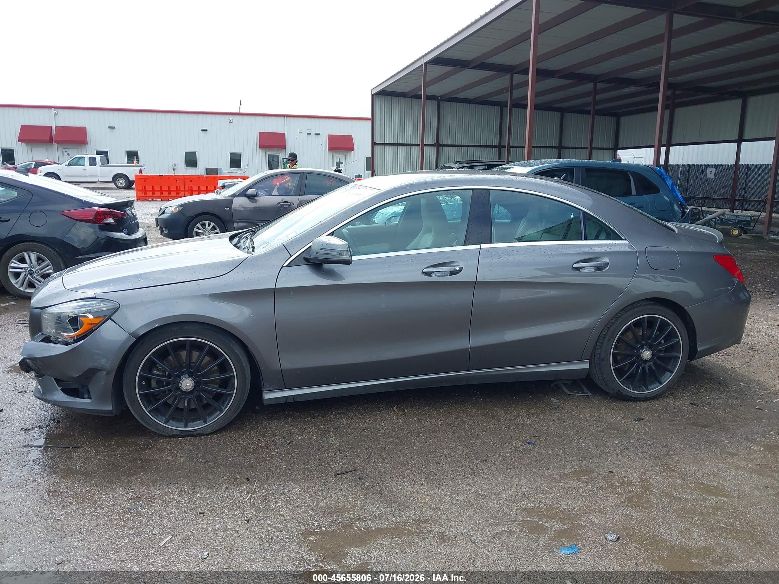 2014 Mercedes-benz Cla 250   Gray vin: WDDSJ4EB3EN147730