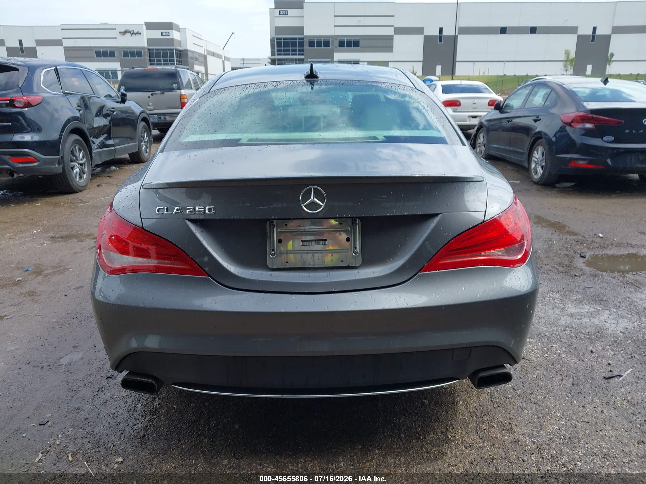 2014 Mercedes-benz Cla 250   Gray vin: WDDSJ4EB3EN147730