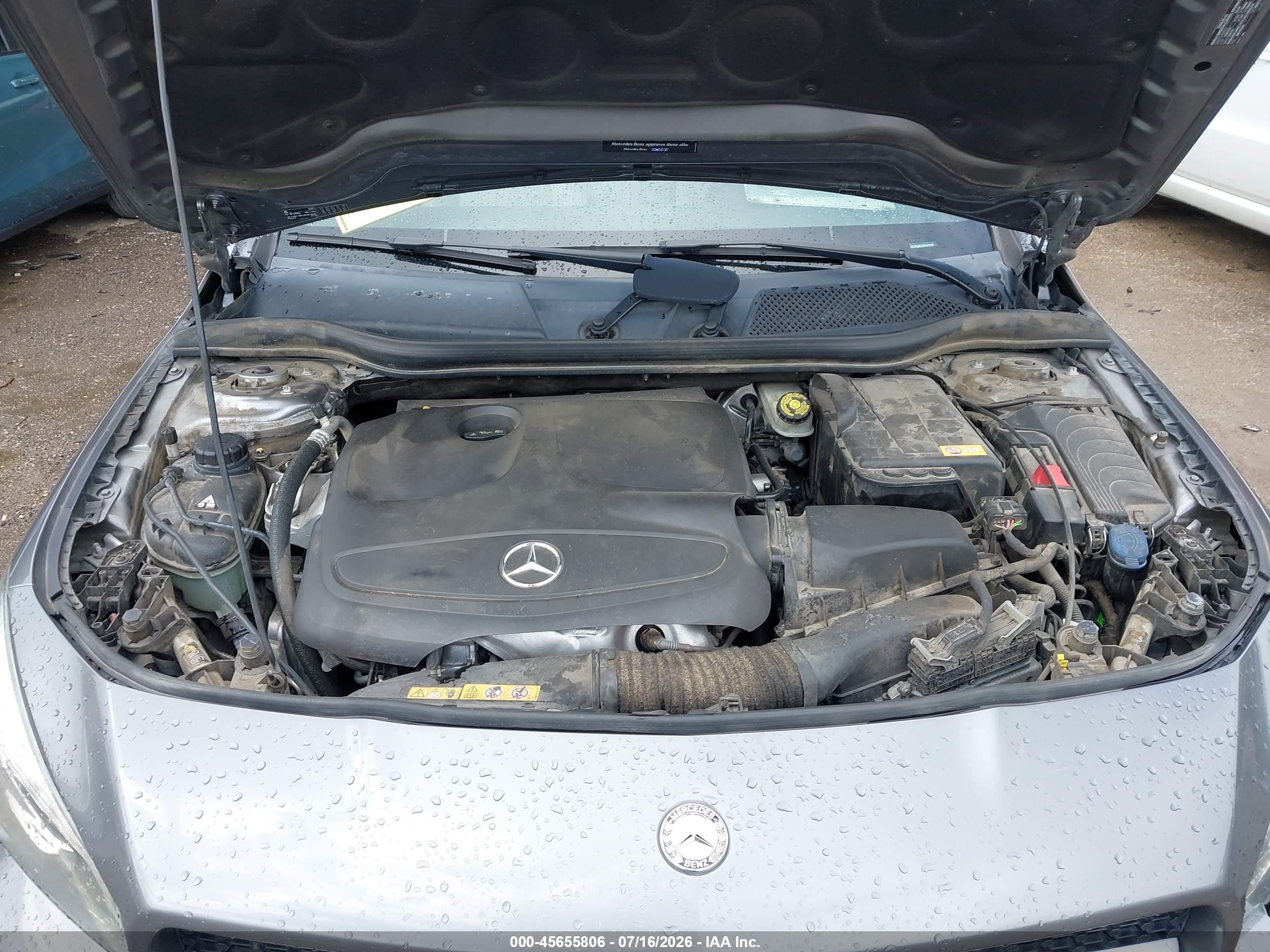 2014 Mercedes-benz Cla 250   Gray vin: WDDSJ4EB3EN147730