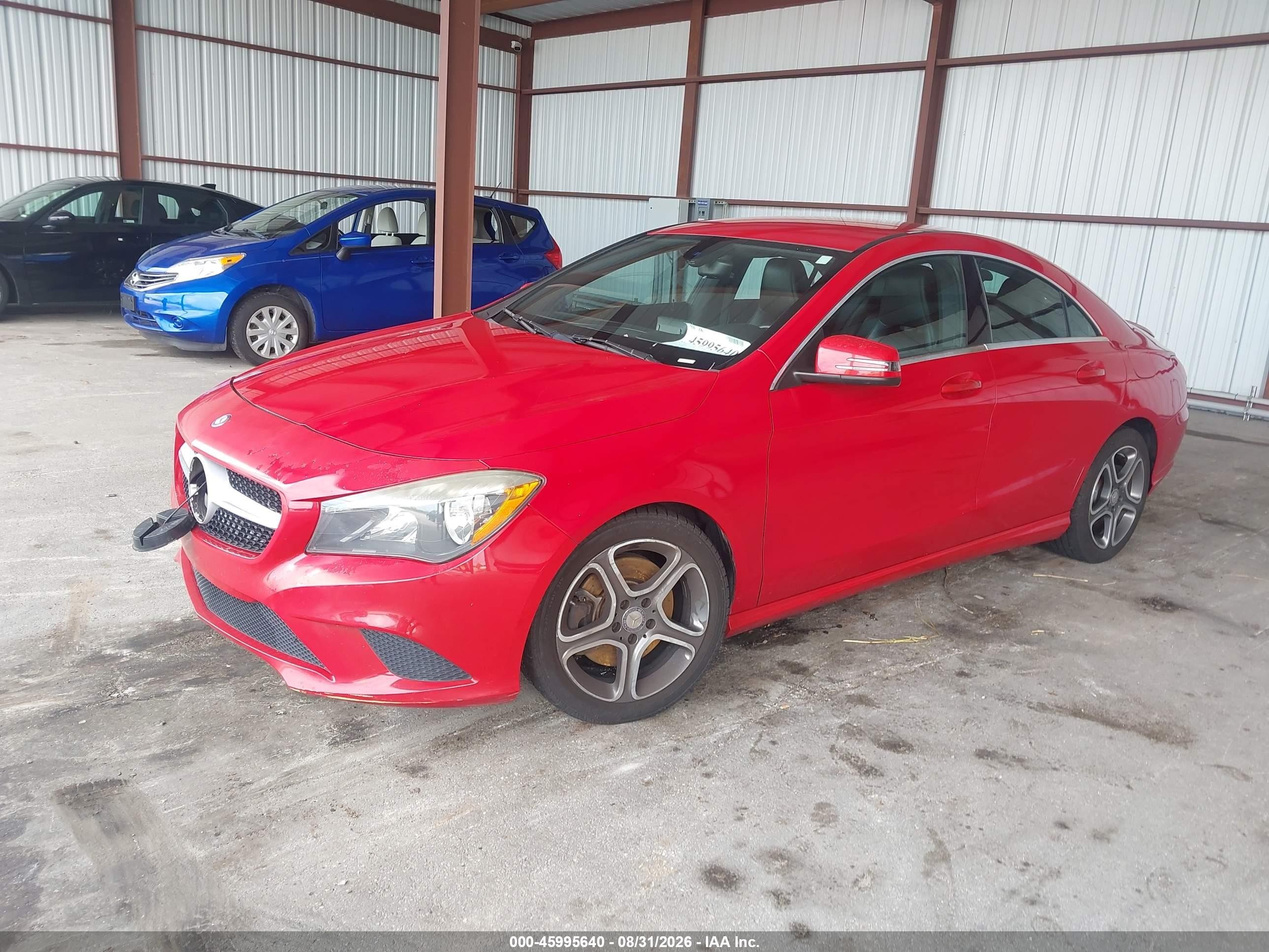 2014 Mercedes-benz Cla 250   Red vin: WDDSJ4EB3EN151213