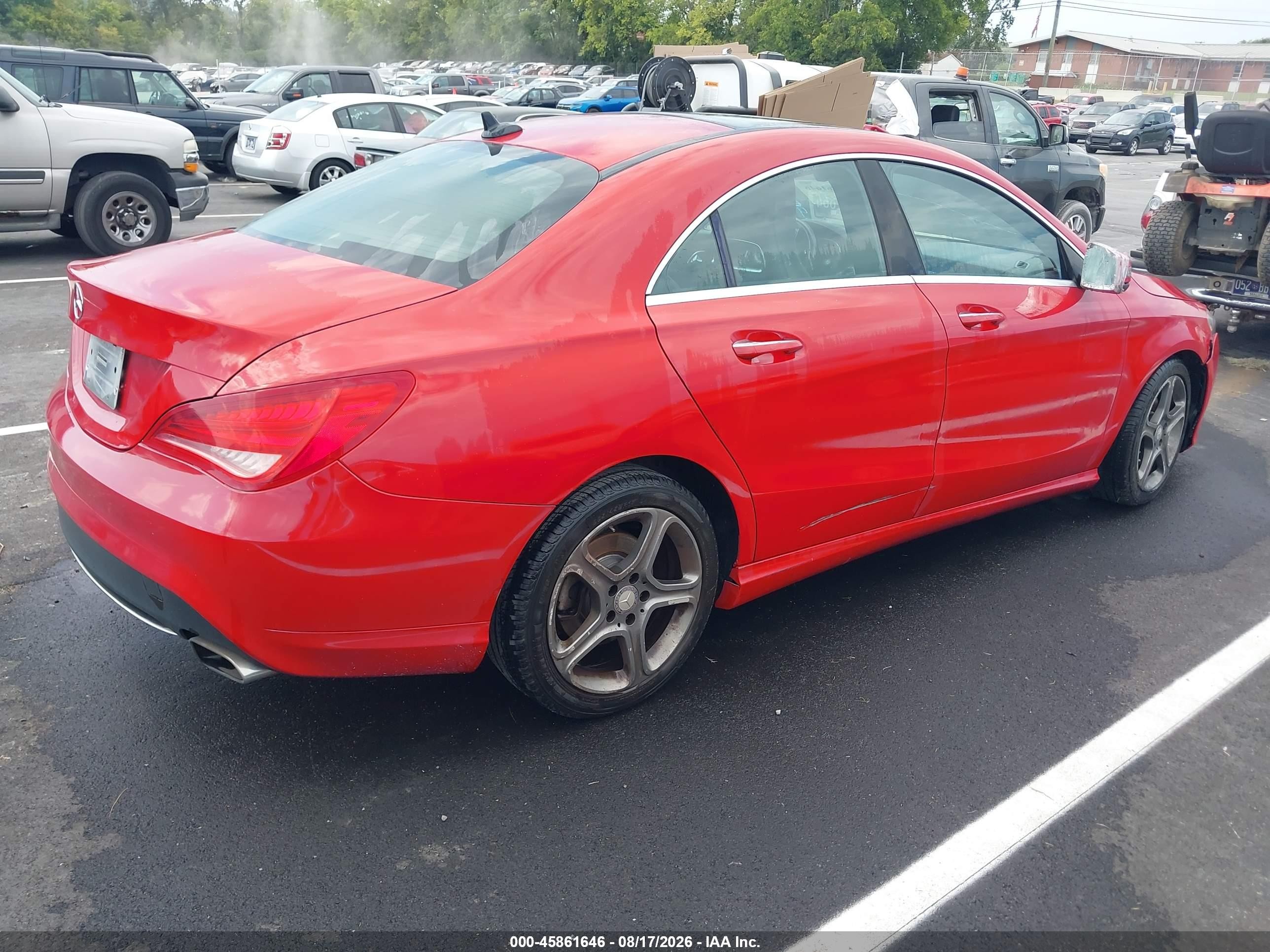 2015 Mercedes-benz Cla 250 Red vin: WDDSJ4EB3FN163170