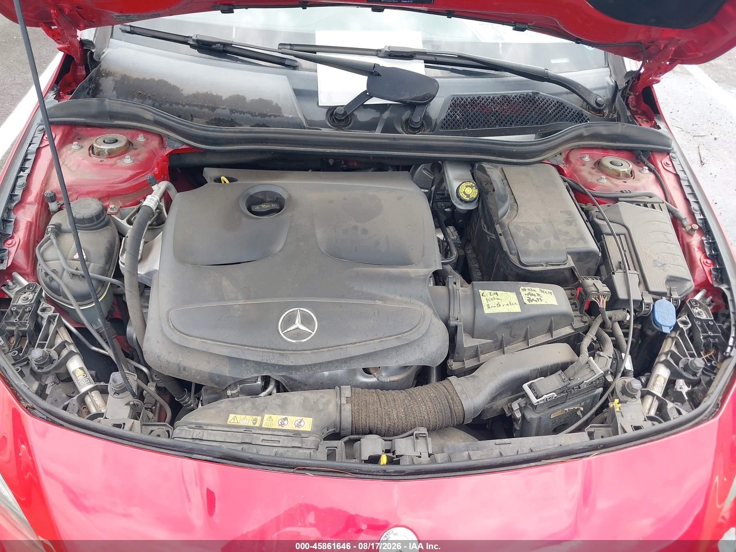 2015 Mercedes-benz Cla 250 Red vin: WDDSJ4EB3FN163170