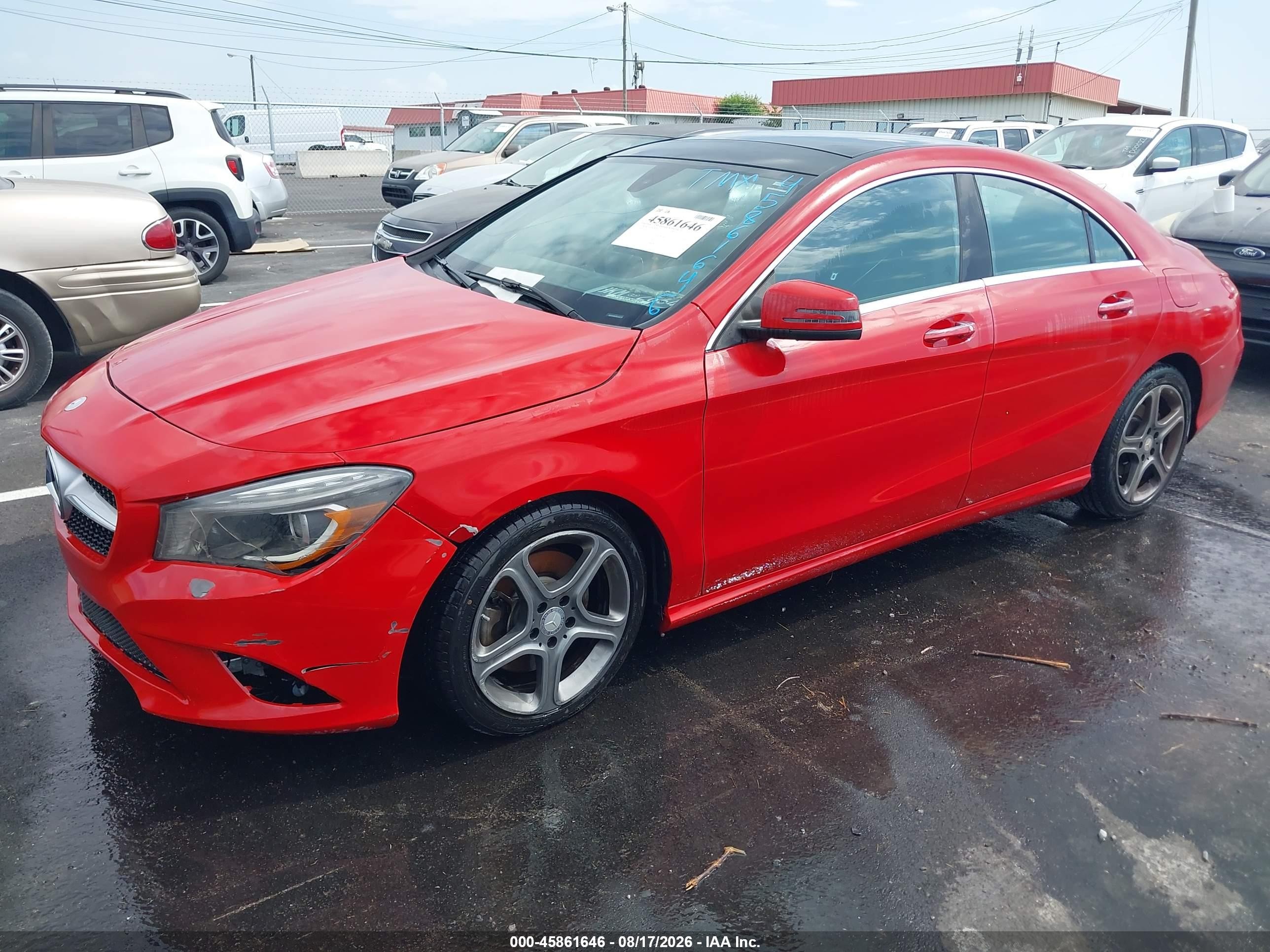 2015 Mercedes-benz Cla 250 Red vin: WDDSJ4EB3FN163170