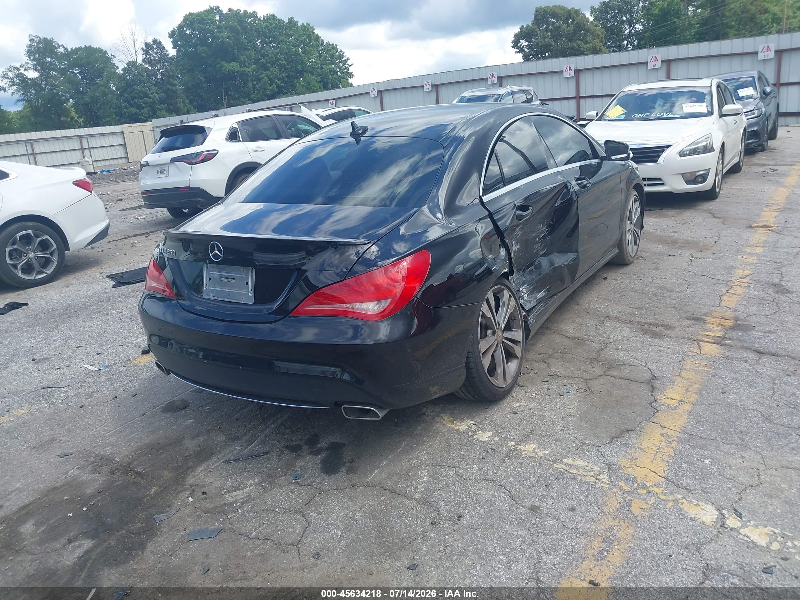 2015 Mercedes-benz Cla 250   Black vin: WDDSJ4EB3FN171561