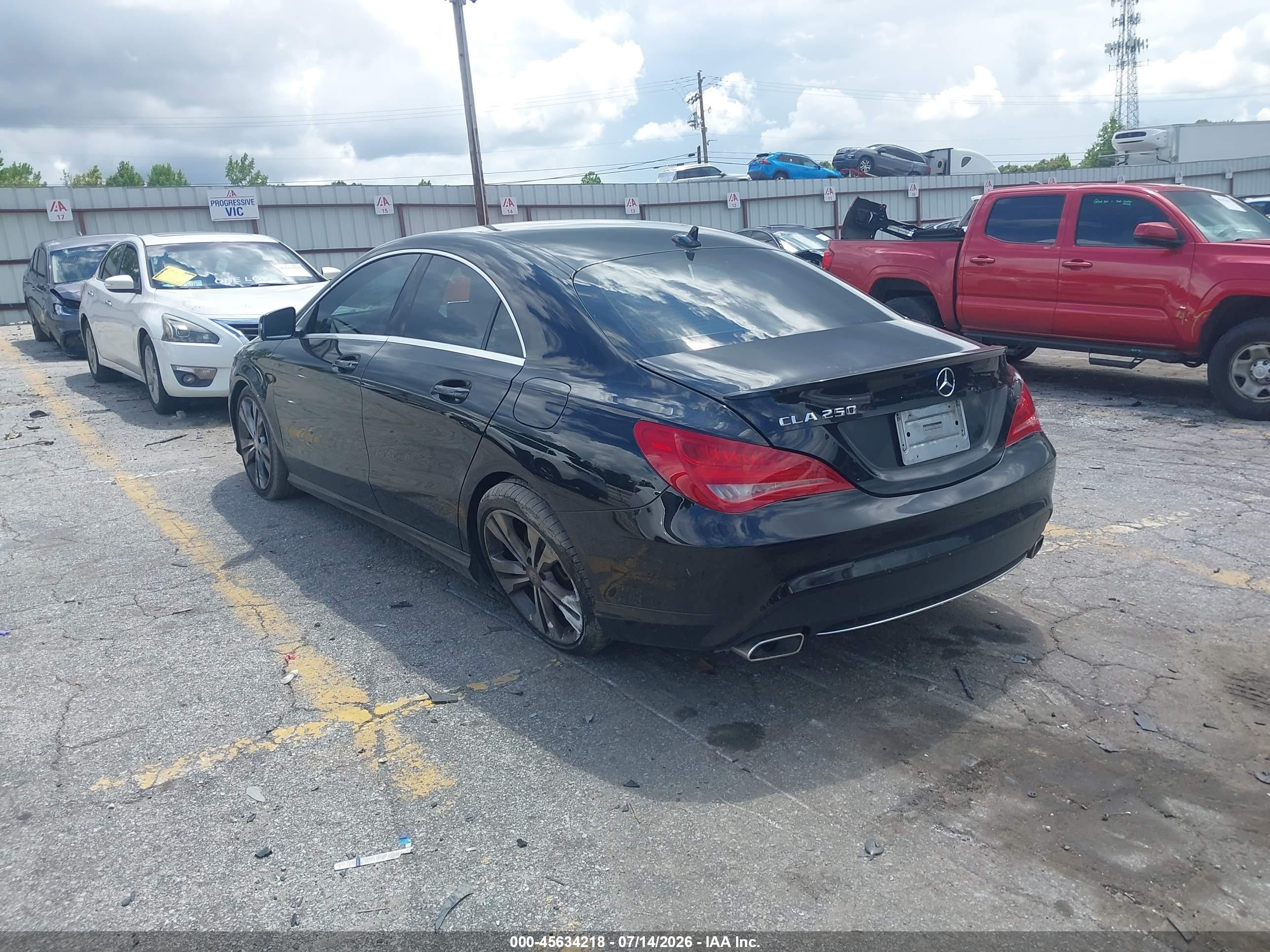 2015 Mercedes-benz Cla 250   Black vin: WDDSJ4EB3FN171561
