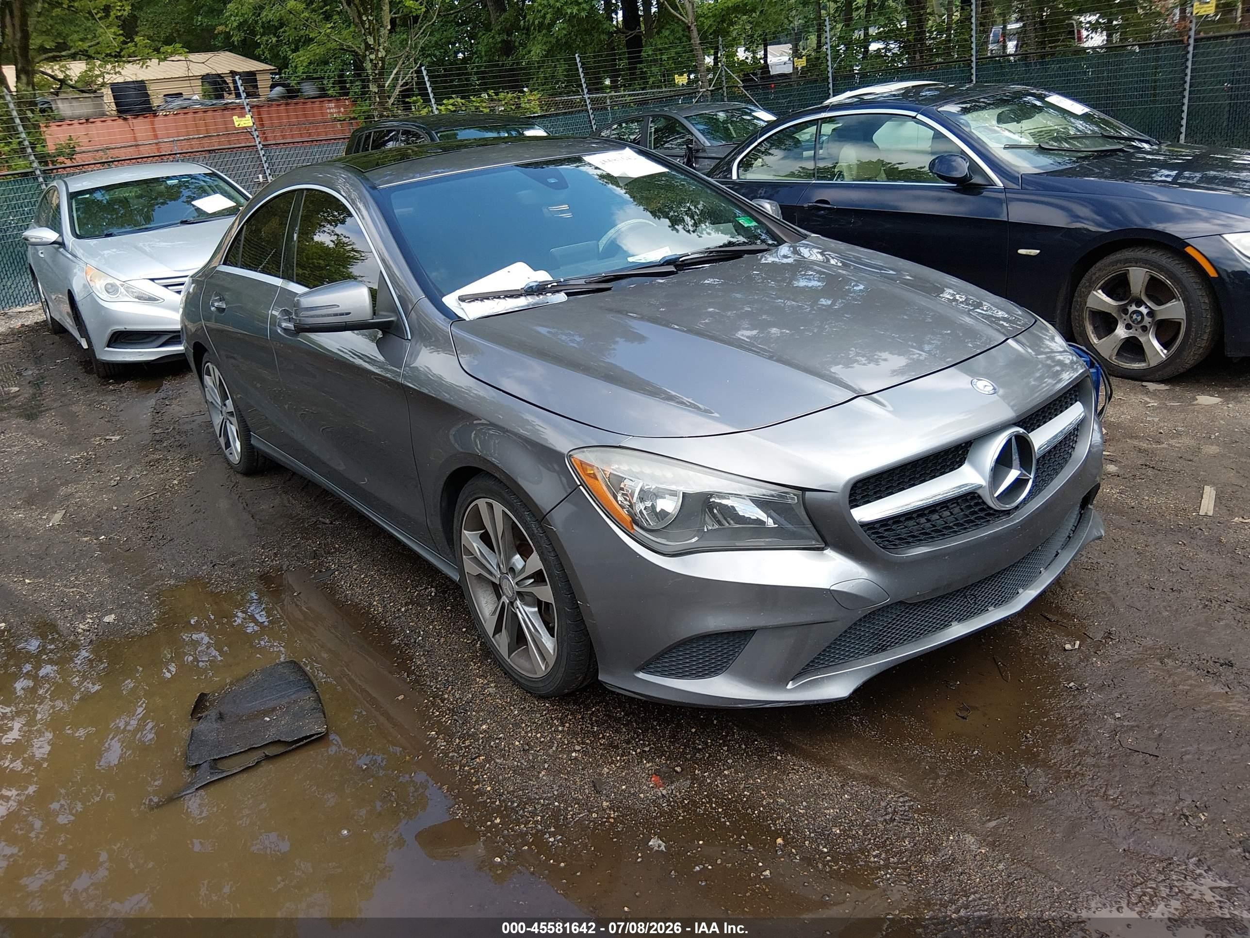 2015 Mercedes-benz Cla 250   Gray vin: WDDSJ4EB3FN222878