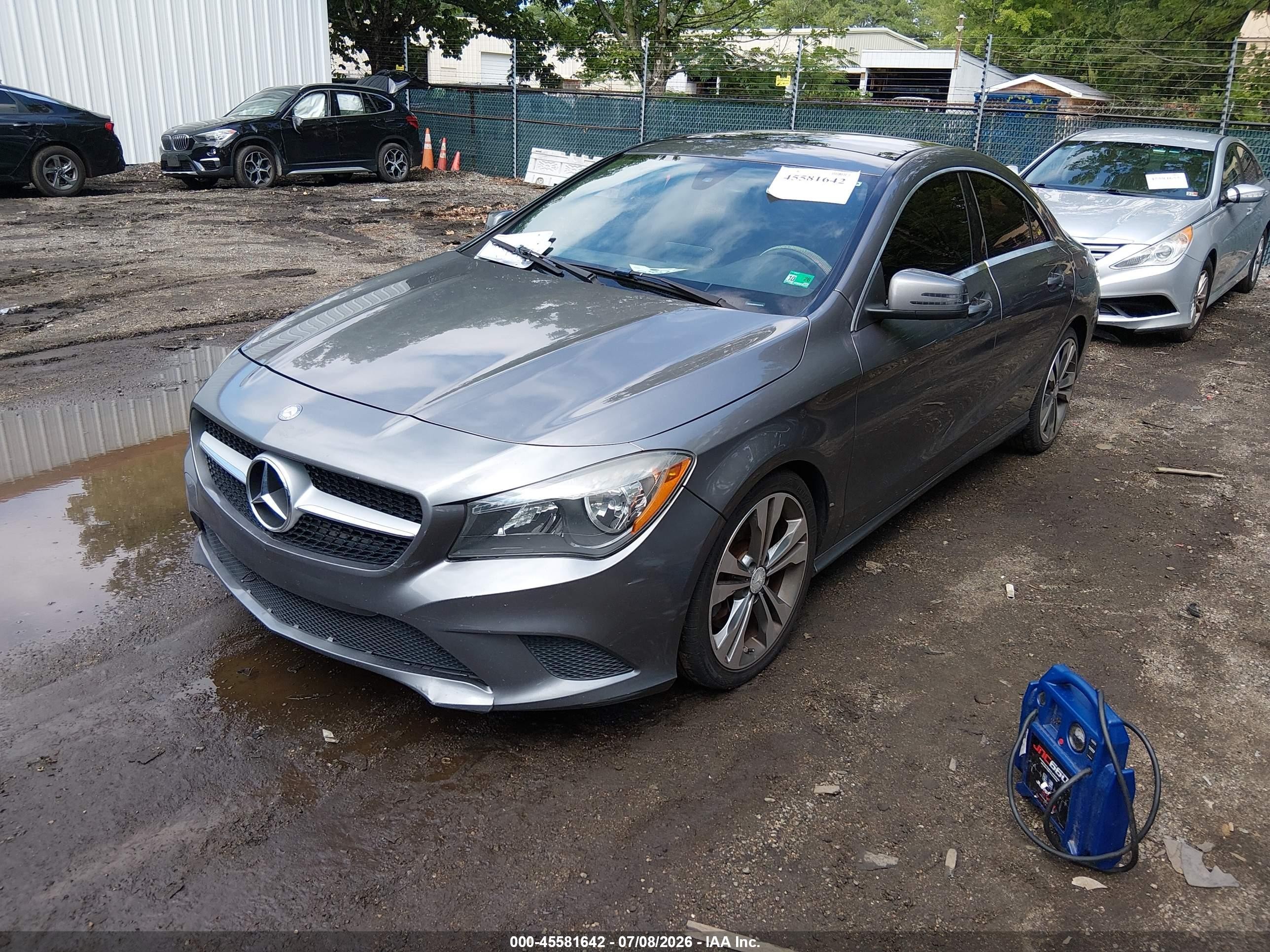 2015 Mercedes-benz Cla 250   Gray vin: WDDSJ4EB3FN222878