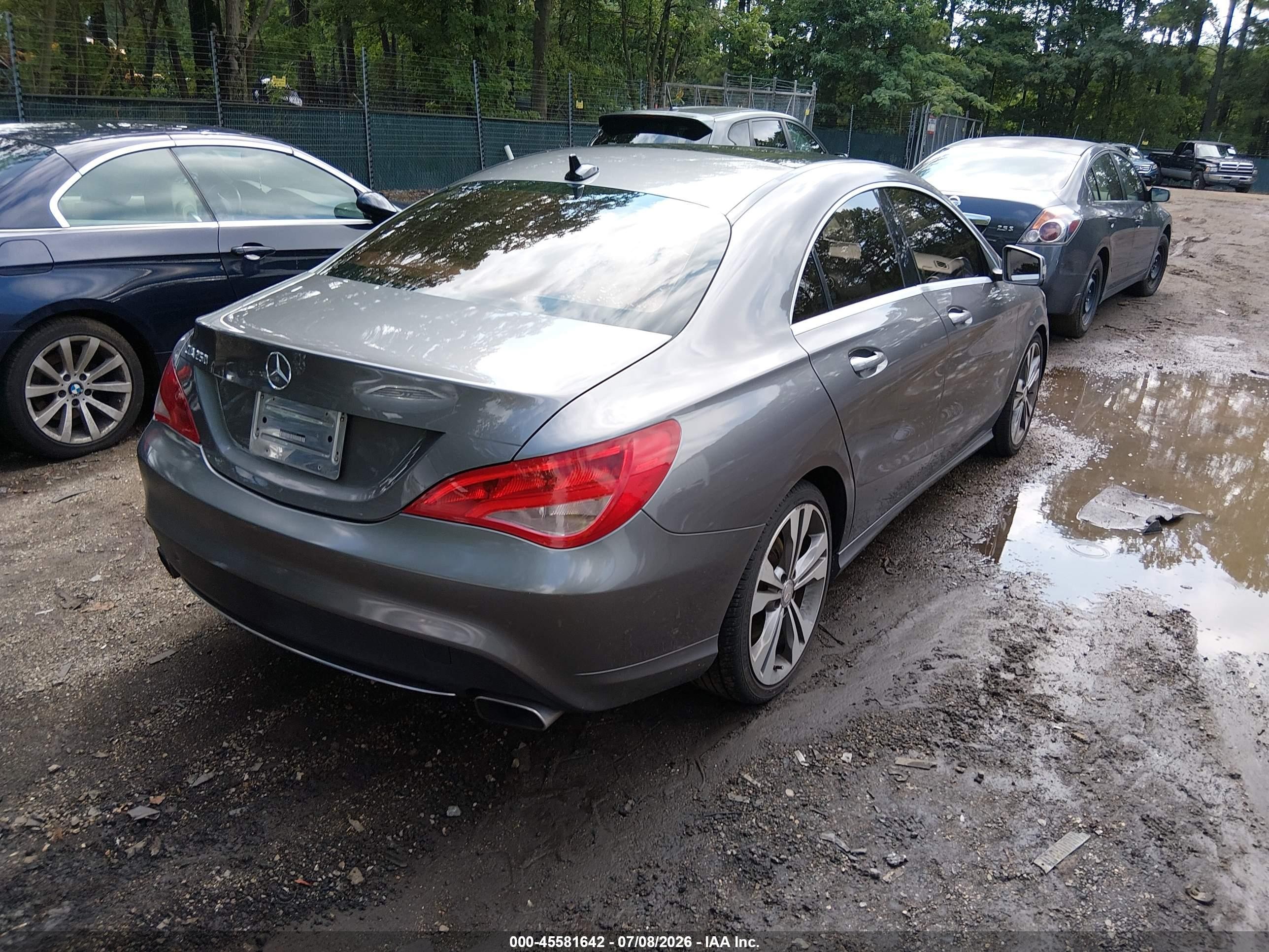2015 Mercedes-benz Cla 250   Gray vin: WDDSJ4EB3FN222878