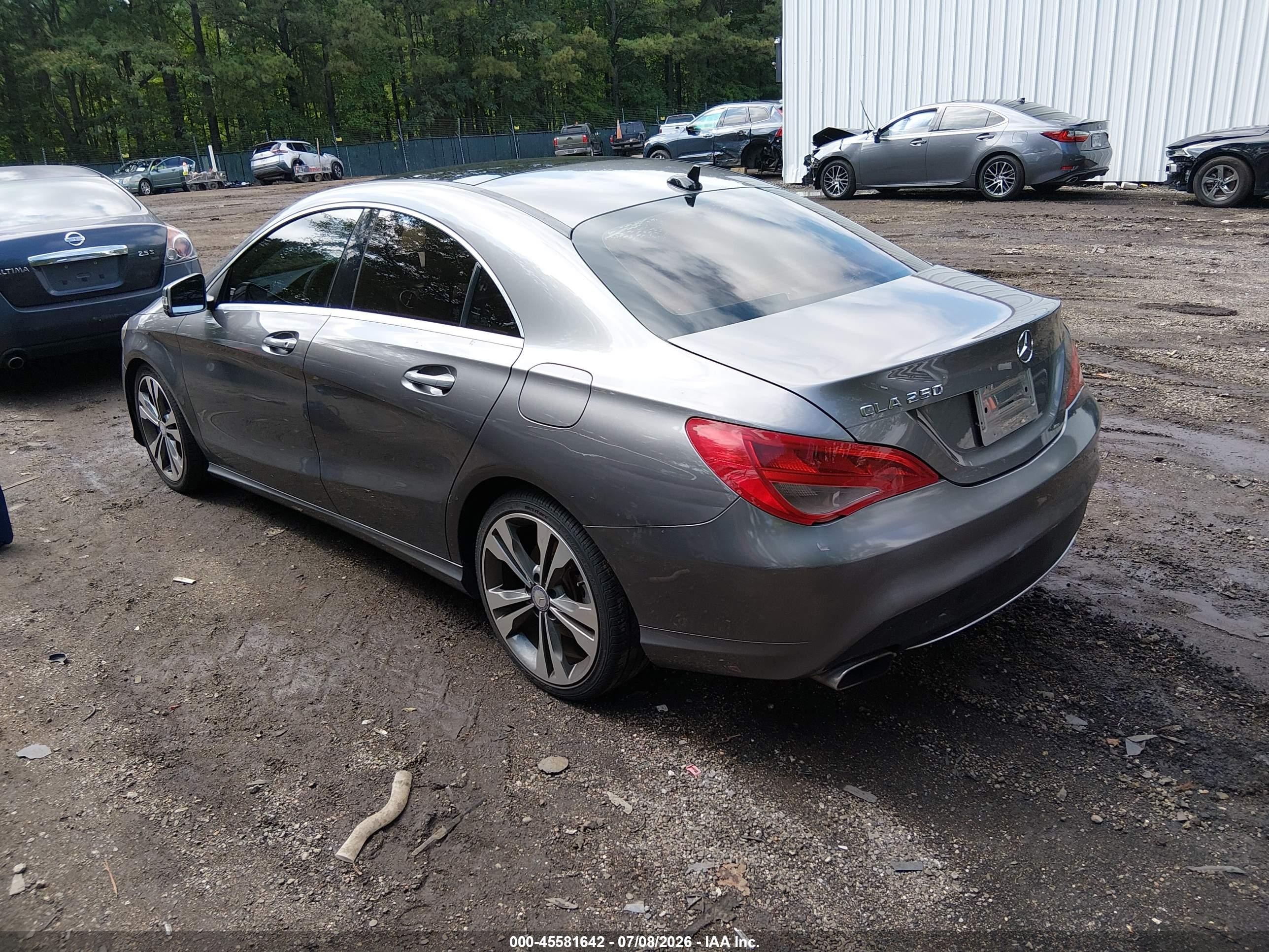 2015 Mercedes-benz Cla 250   Gray vin: WDDSJ4EB3FN222878
