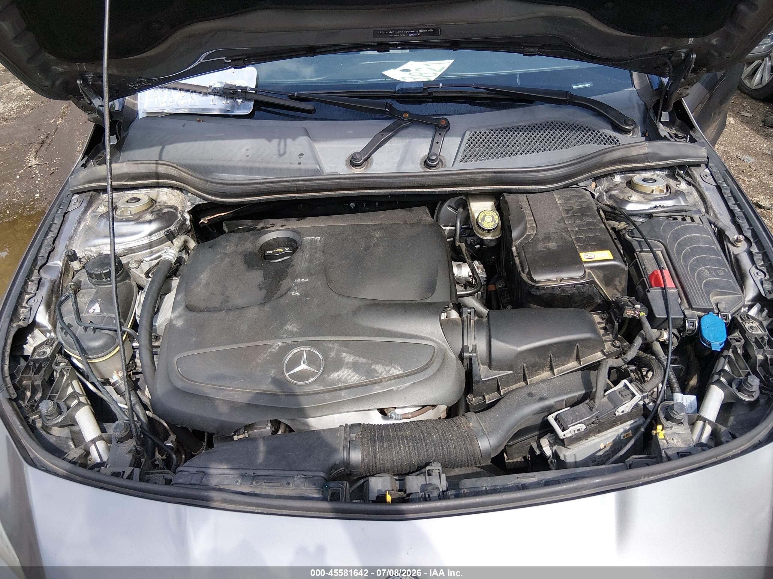 2015 Mercedes-benz Cla 250   Gray vin: WDDSJ4EB3FN222878