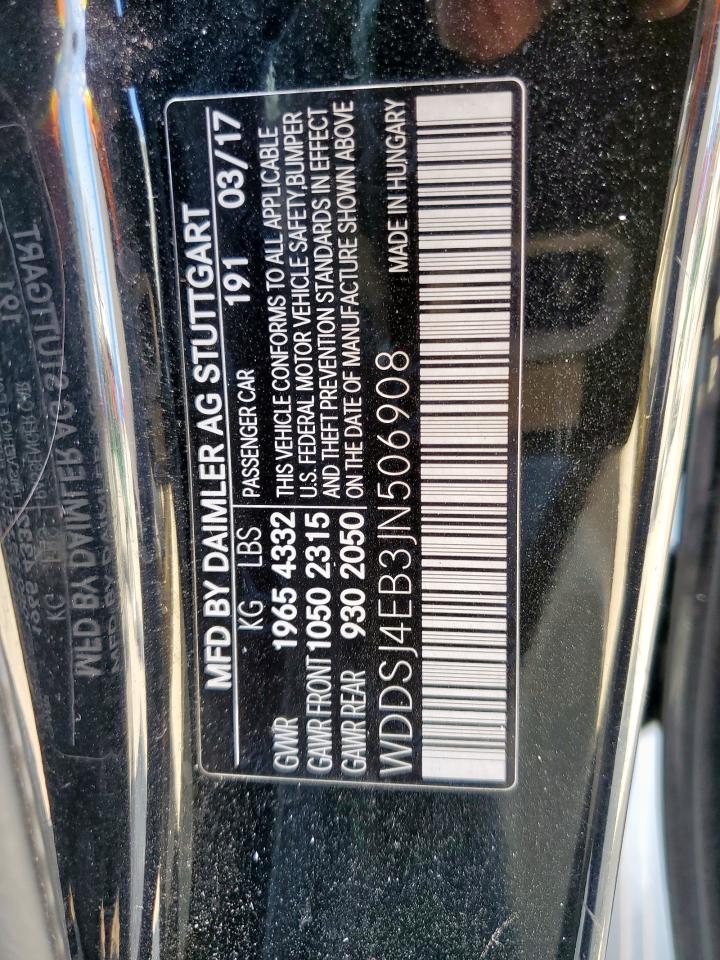 2018 Mercedes-benz Cla 250 Black vin: WDDSJ4EB3JN506908