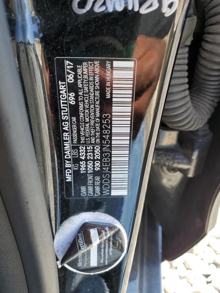 2018 Mercedes-benz Cla 250 Black vin: WDDSJ4EB3JN548253
