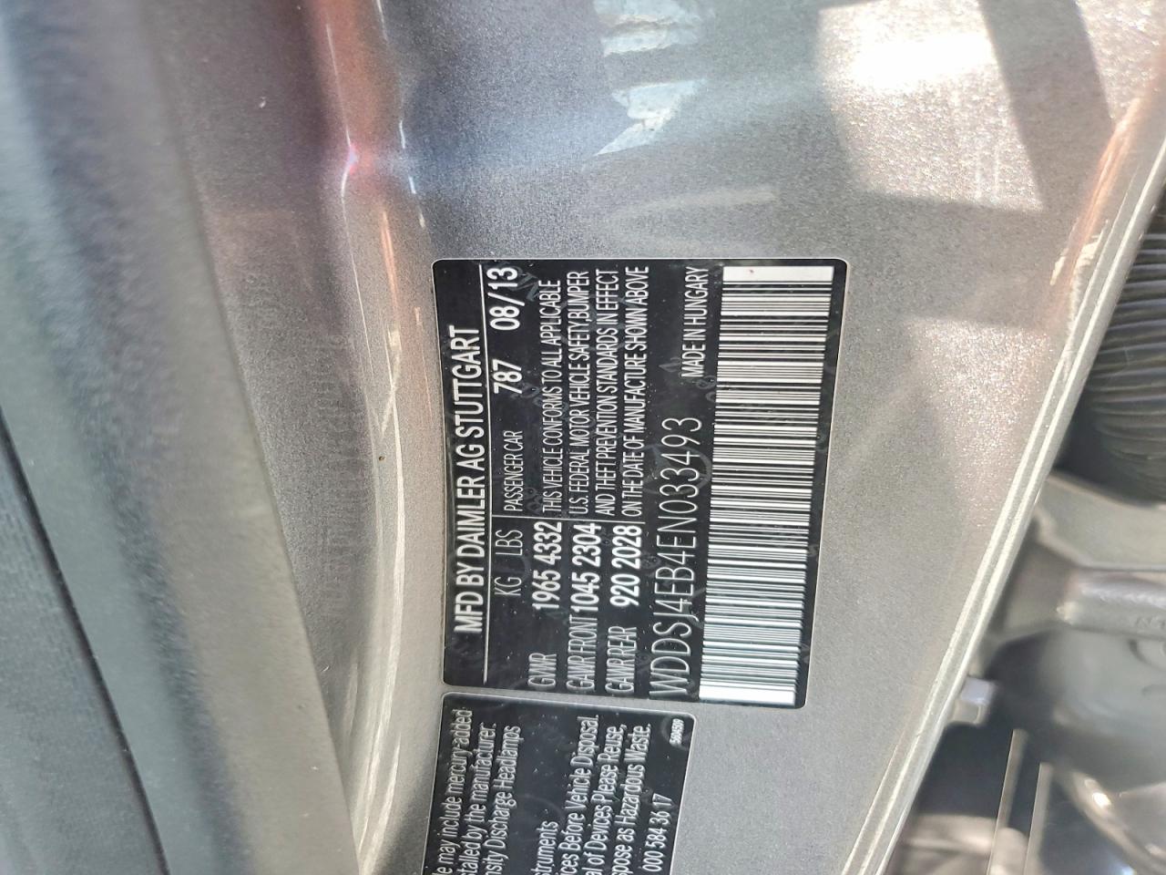 2014 Mercedes-benz Cla 250 Silver vin: WDDSJ4EB4EN033493