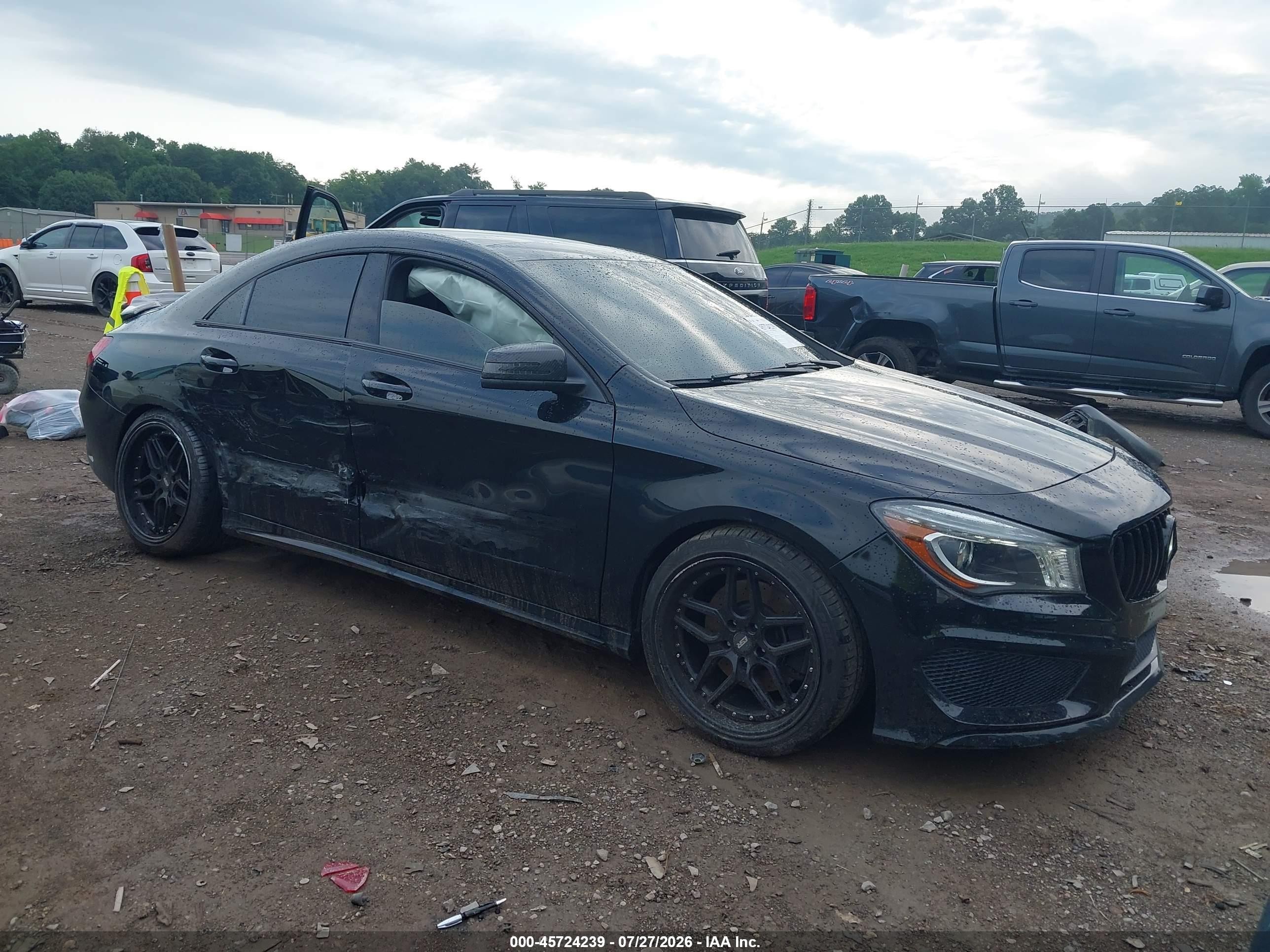 2014 Mercedes-benz Cla 250   Черный vin: WDDSJ4EB4EN035986