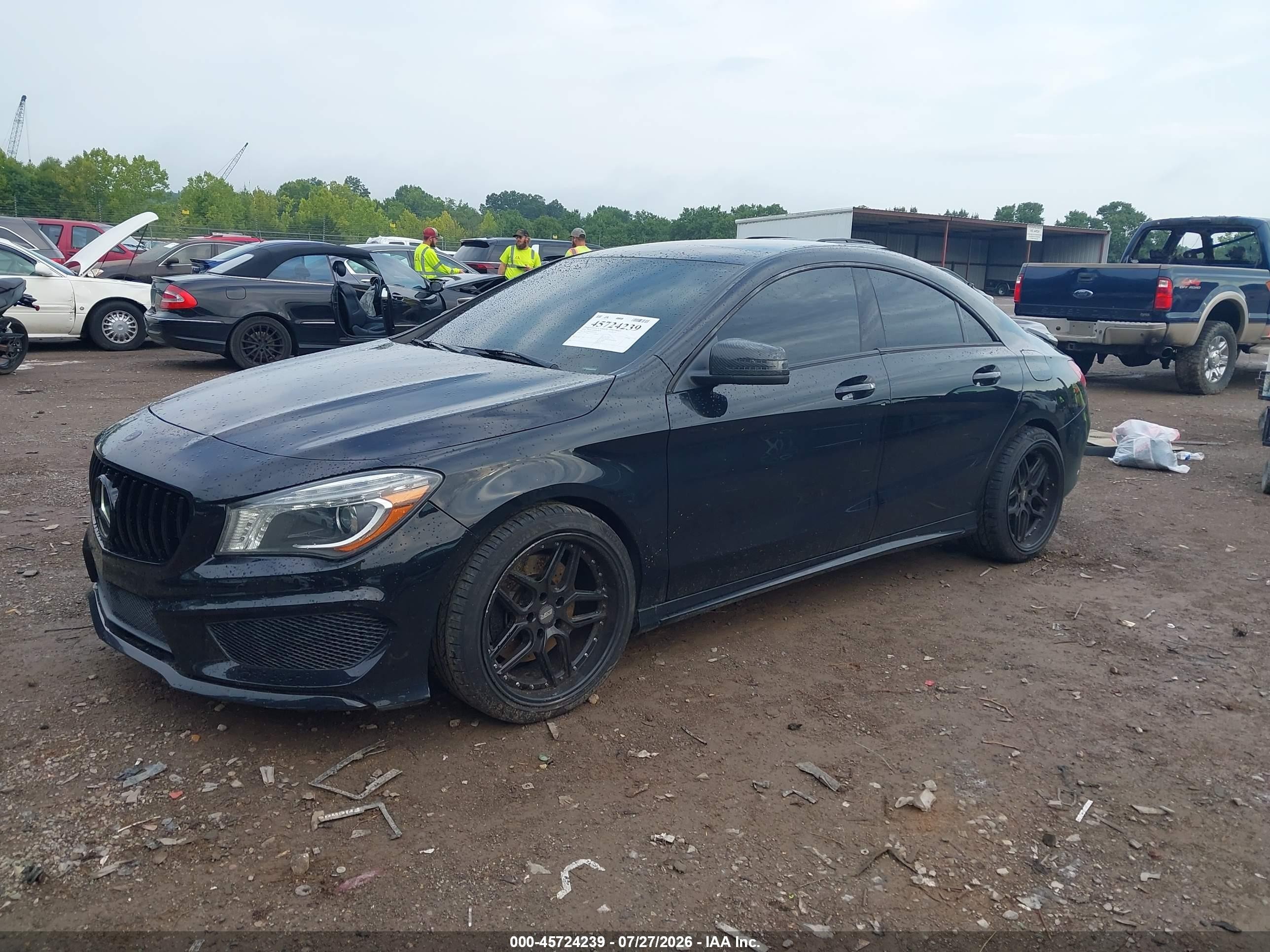 2014 Mercedes-benz Cla 250   Черный vin: WDDSJ4EB4EN035986