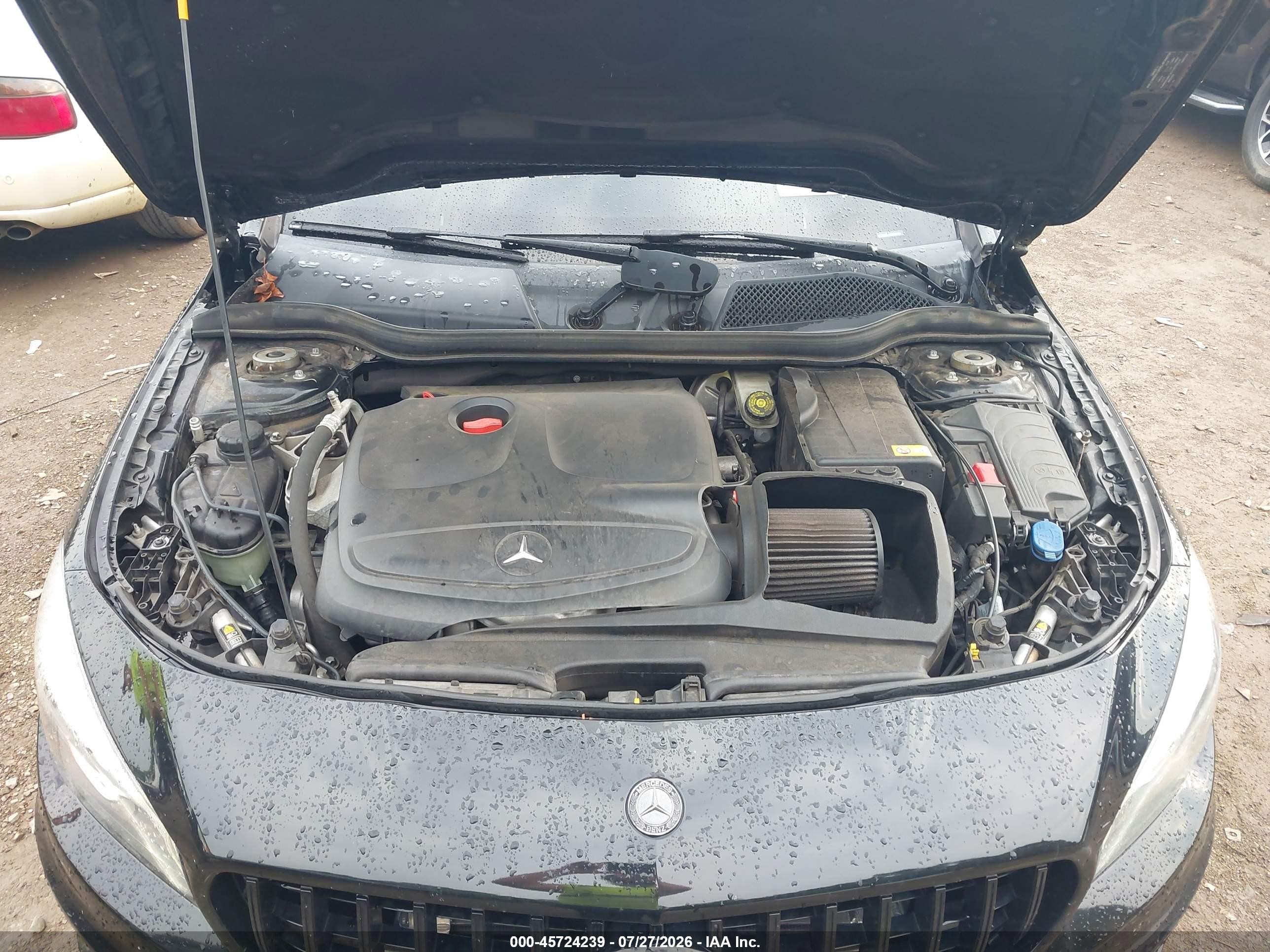 2014 Mercedes-benz Cla 250   Черный vin: WDDSJ4EB4EN035986