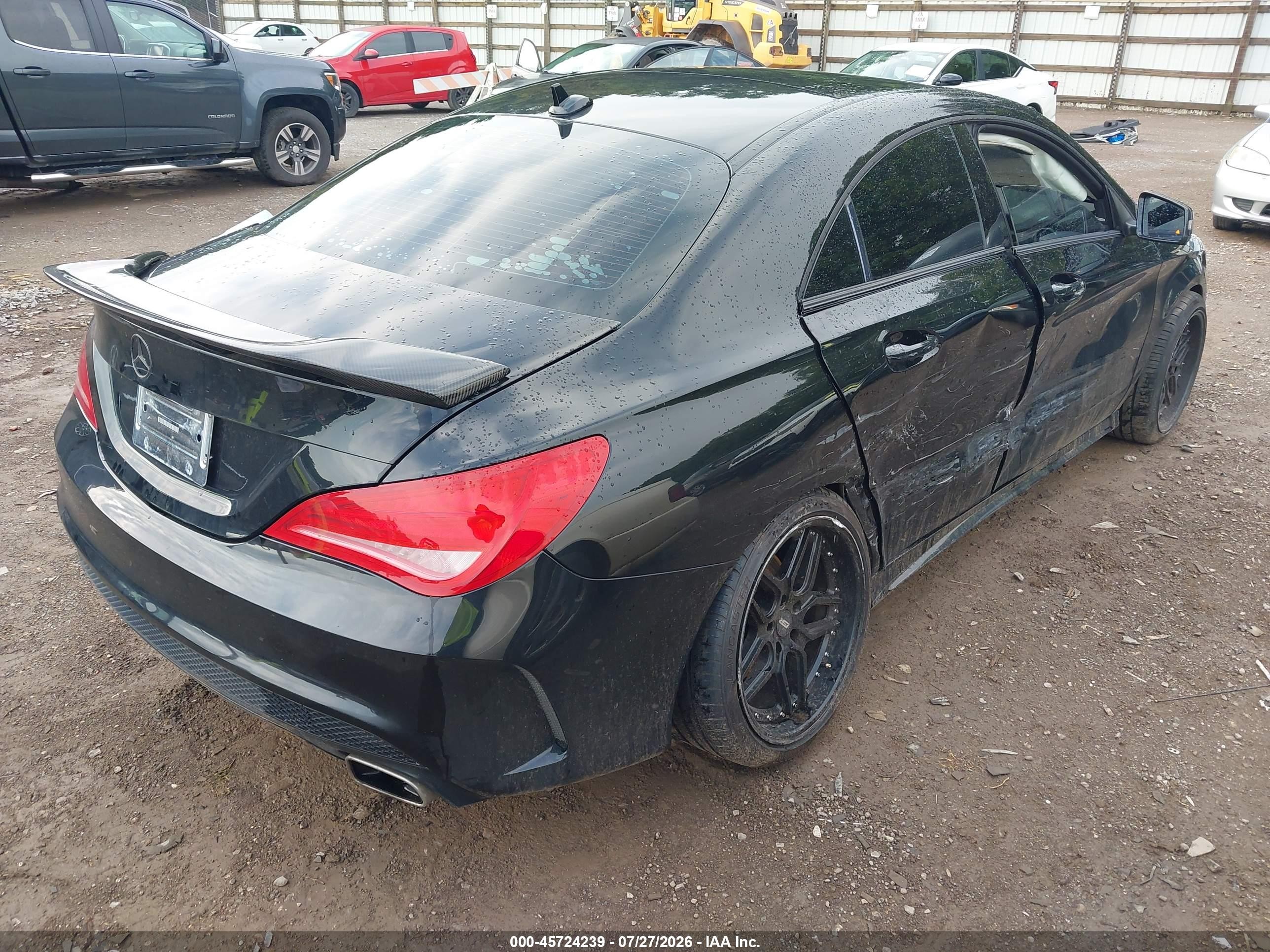 2014 Mercedes-benz Cla 250   Черный vin: WDDSJ4EB4EN035986