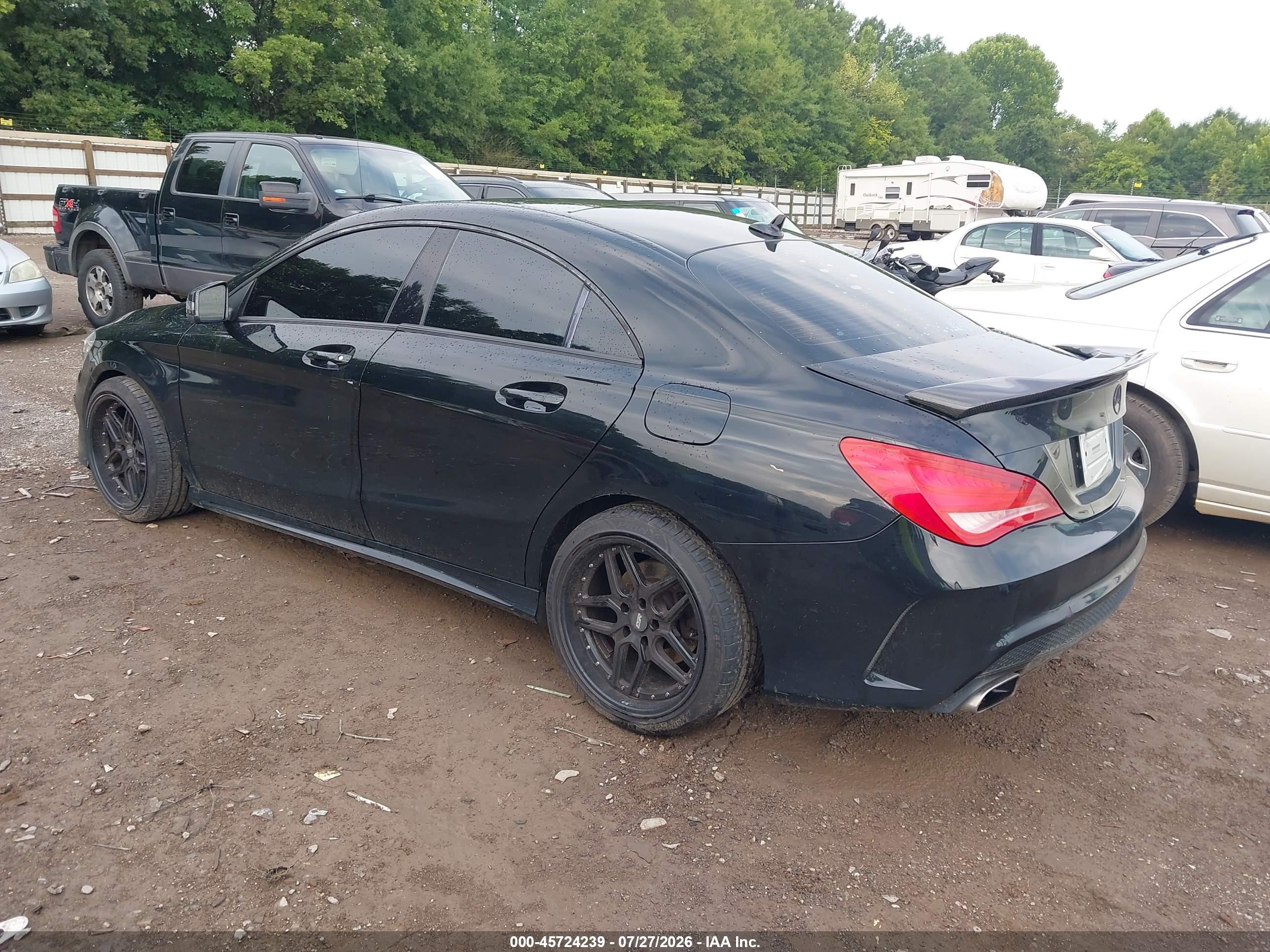 2014 Mercedes-benz Cla 250   Черный vin: WDDSJ4EB4EN035986