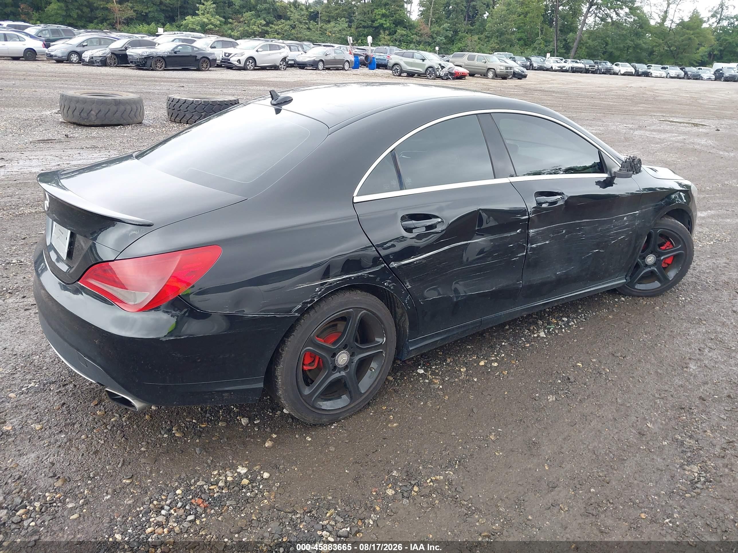 2014 Mercedes-benz Cla 250 Black vin: WDDSJ4EB4EN037625