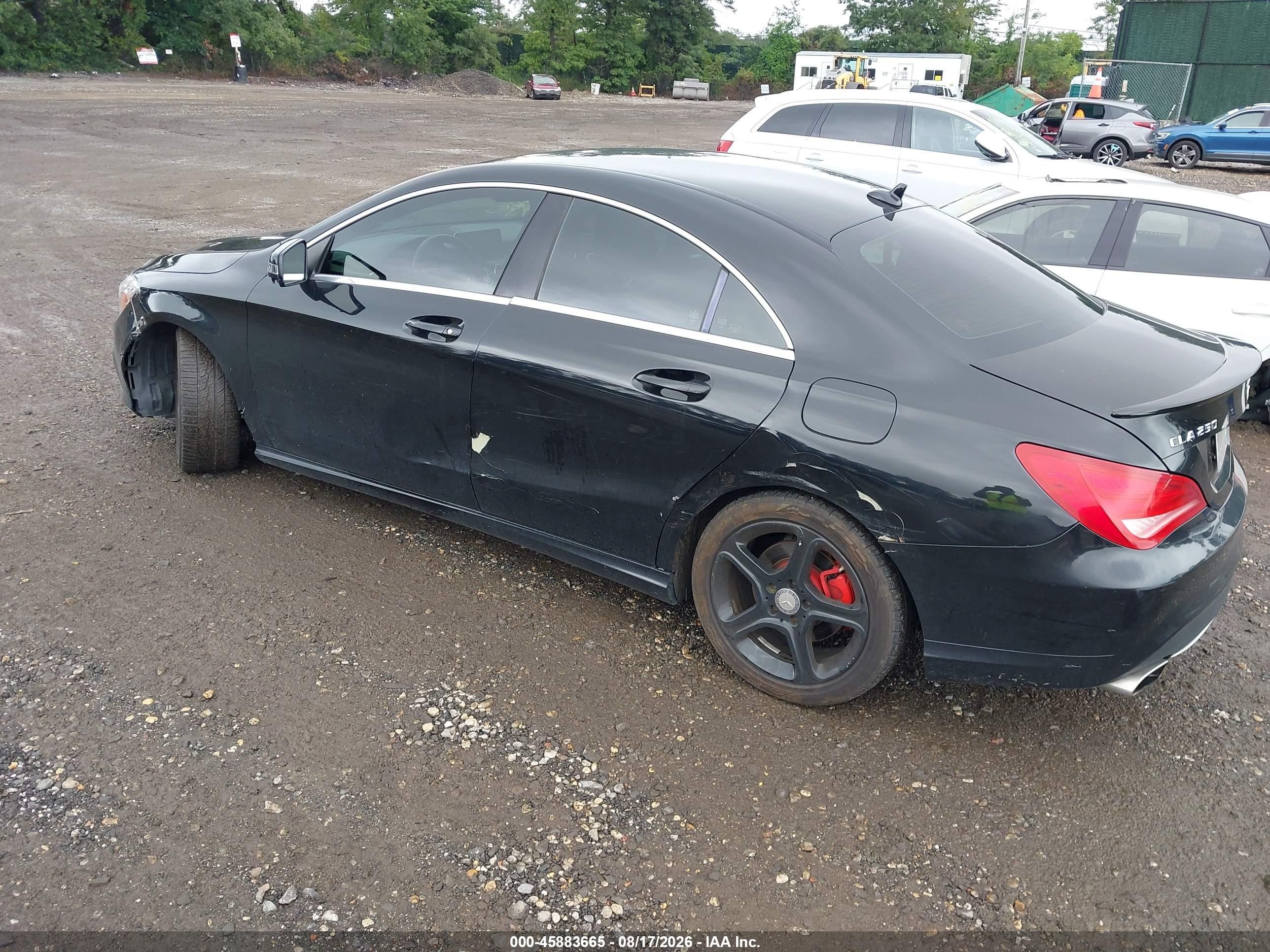2014 Mercedes-benz Cla 250 Black vin: WDDSJ4EB4EN037625