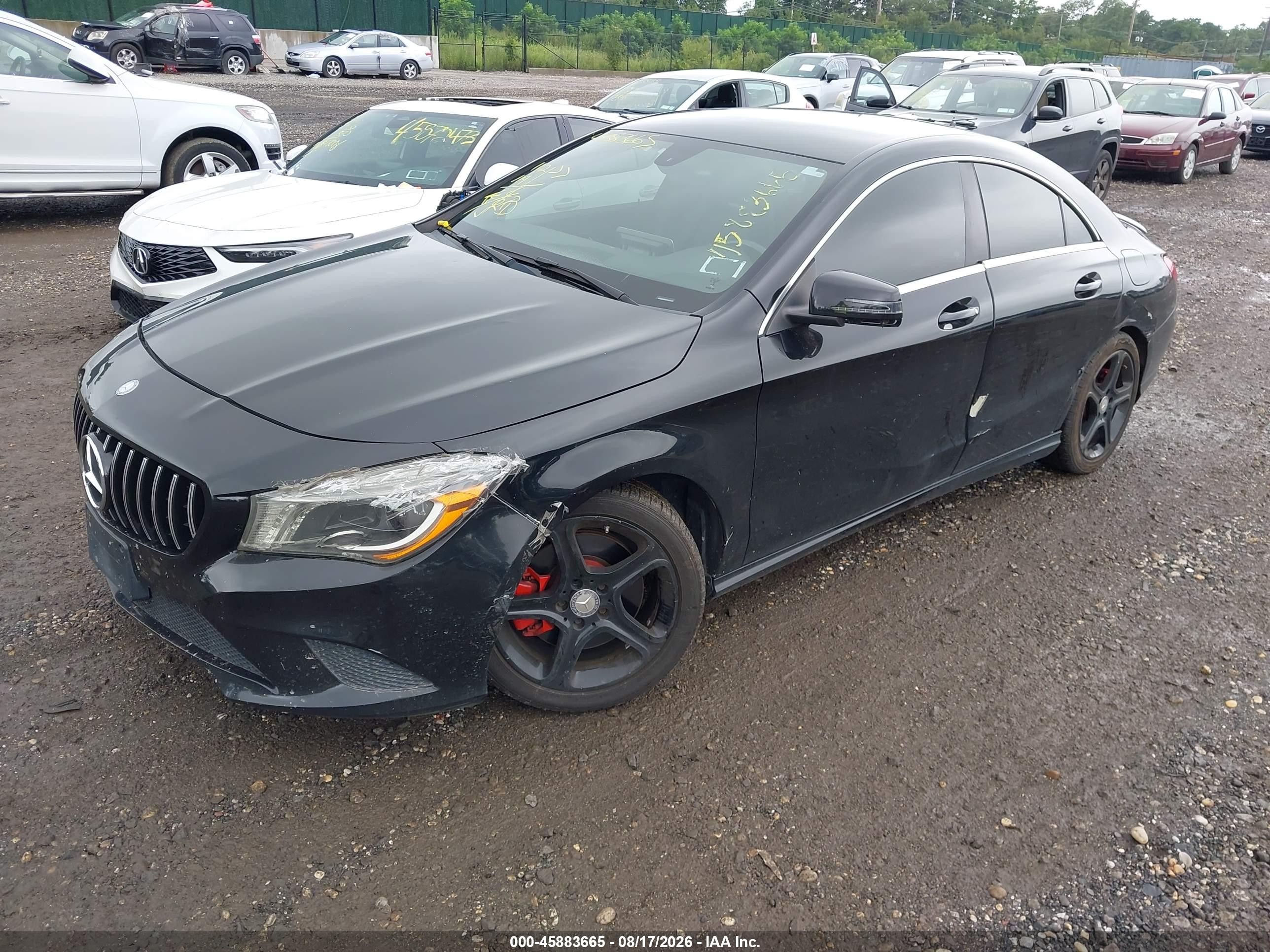 2014 Mercedes-benz Cla 250 Black vin: WDDSJ4EB4EN037625