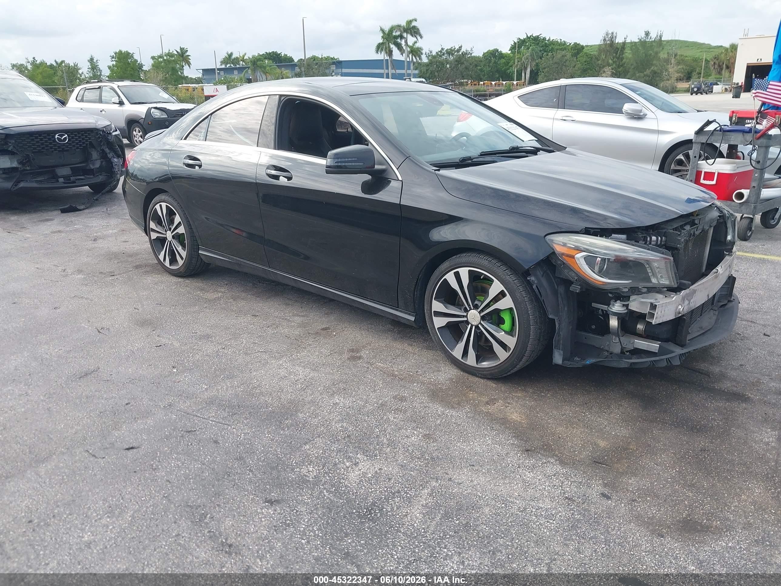 2014 Mercedes-benz Cla 250   Черный vin: WDDSJ4EB4EN044400
