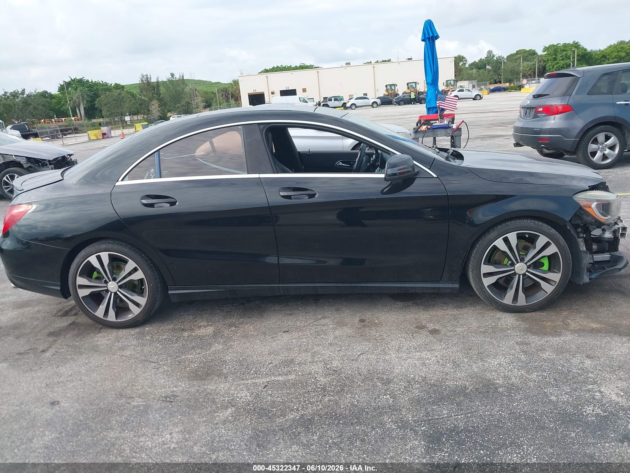 2014 Mercedes-benz Cla 250   Черный vin: WDDSJ4EB4EN044400
