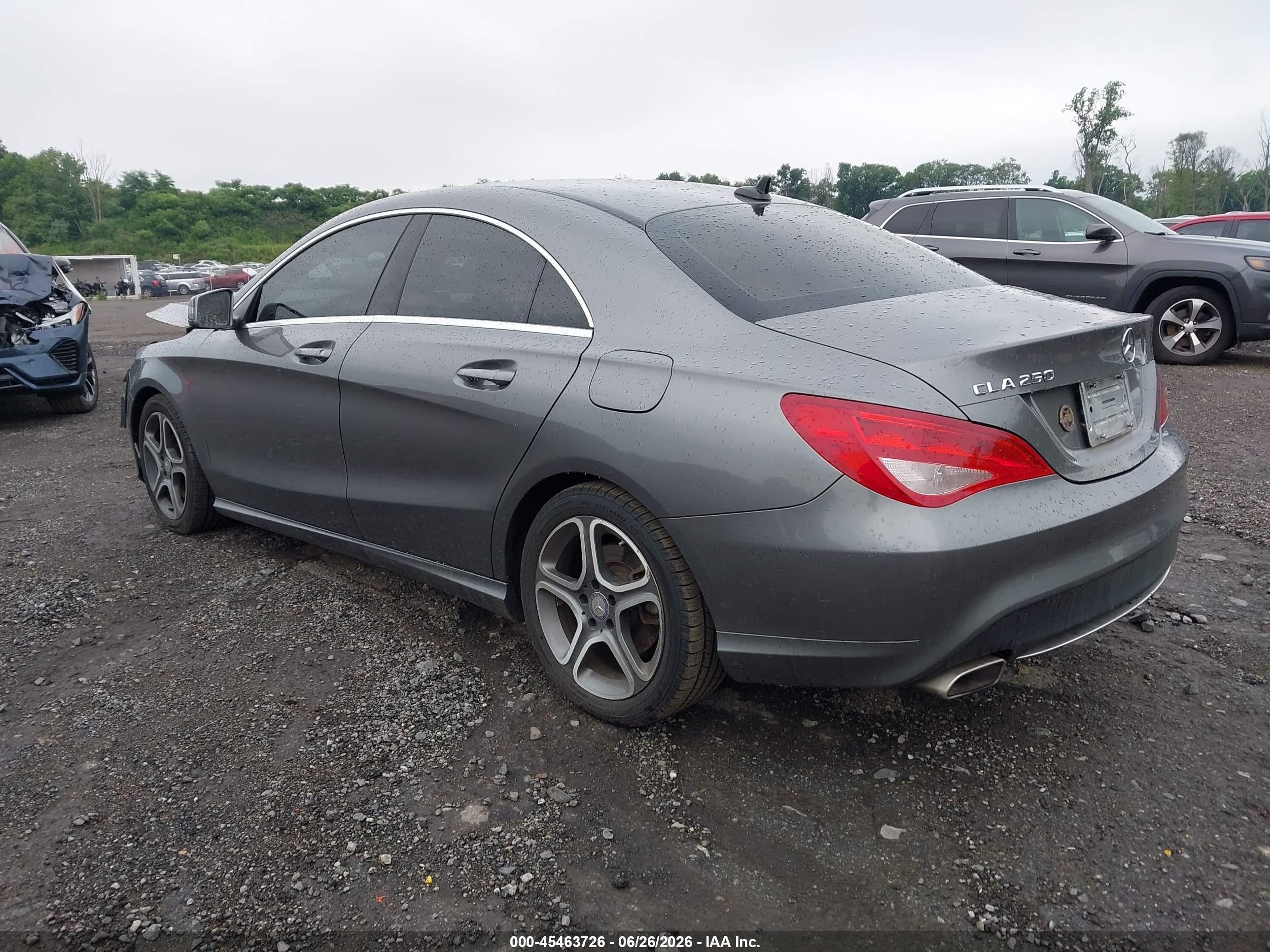 2014 Mercedes-benz Cla 250   Gray vin: WDDSJ4EB4EN058751