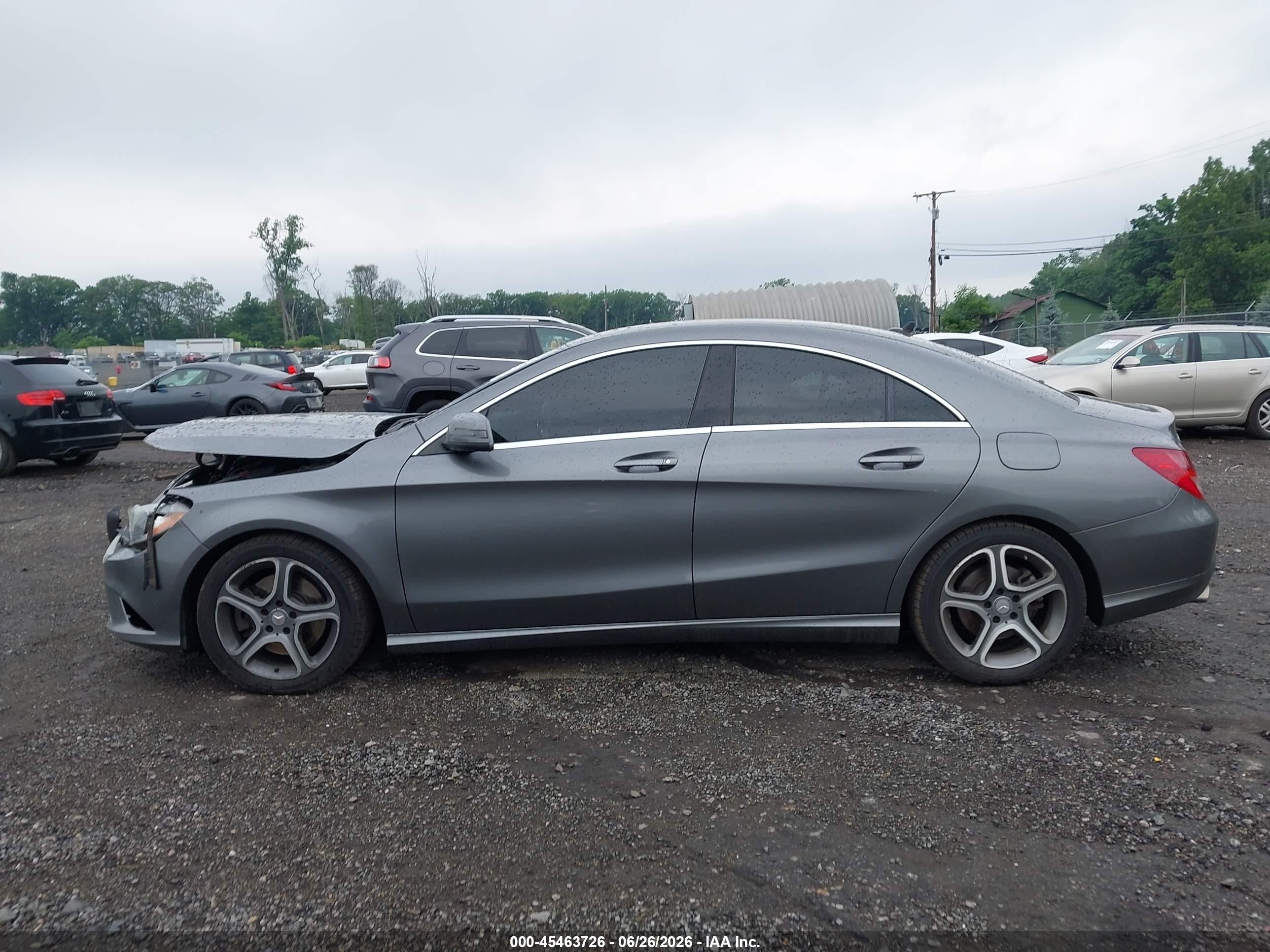 2014 Mercedes-benz Cla 250   Gray vin: WDDSJ4EB4EN058751