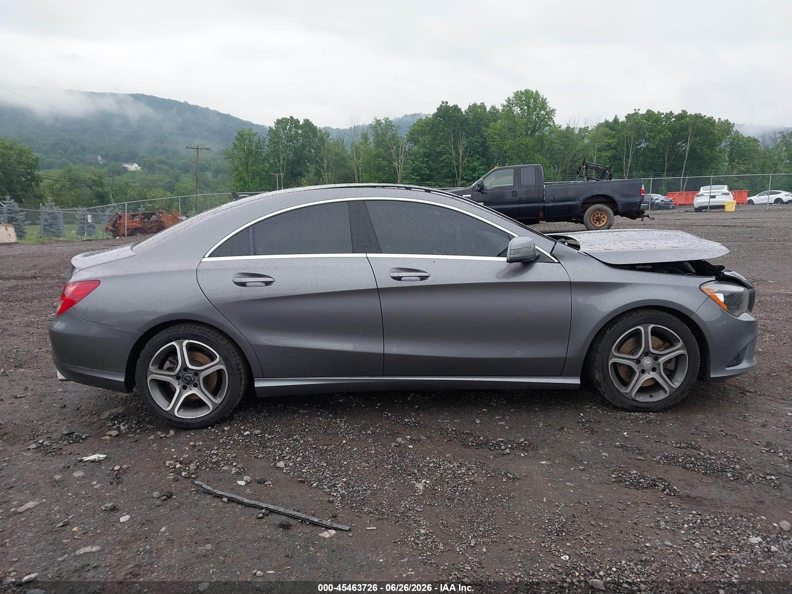2014 Mercedes-benz Cla 250   Gray vin: WDDSJ4EB4EN058751