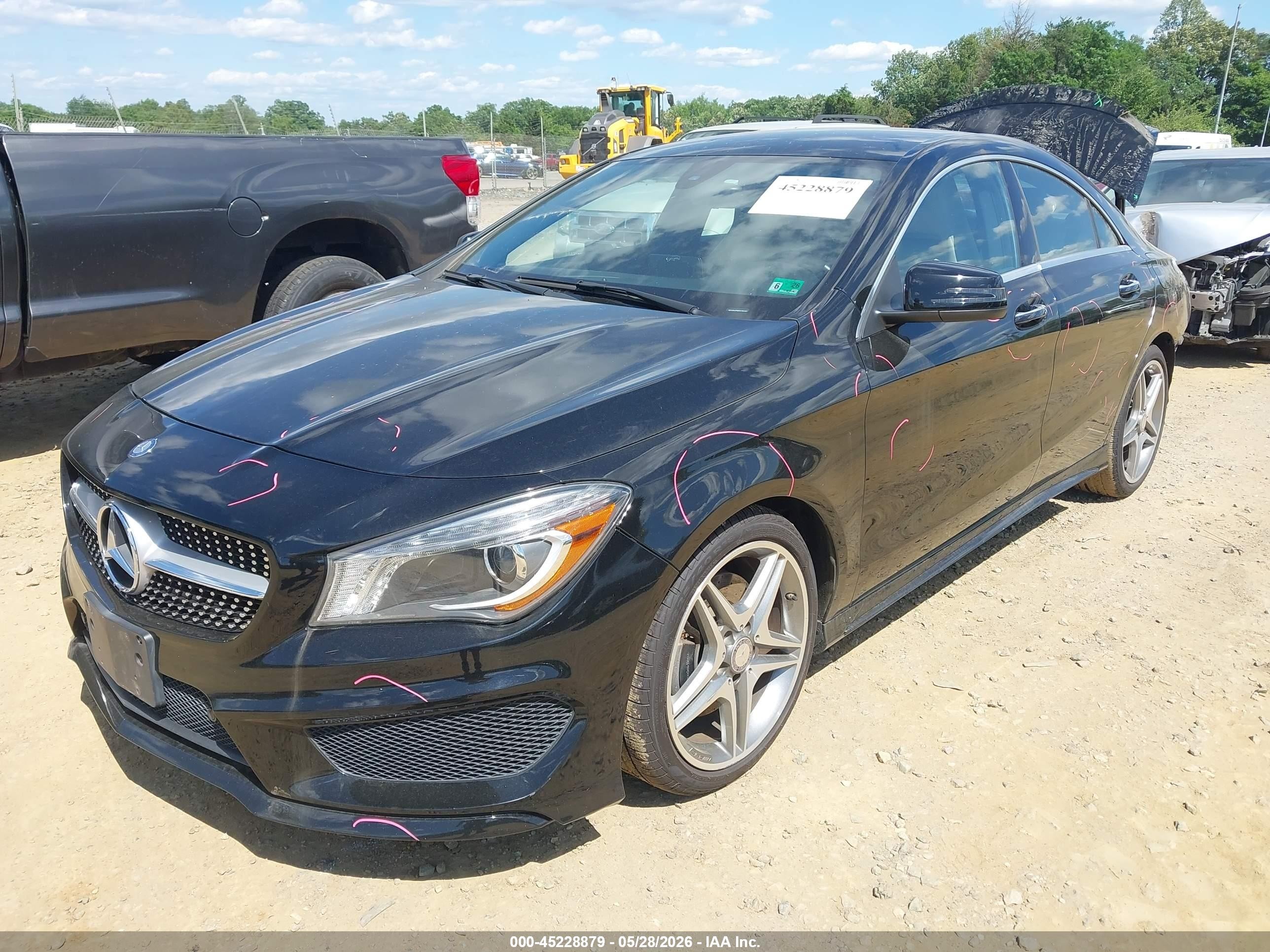 2015 Mercedes-benz Cla 250 Черный vin: WDDSJ4EB4FN184366