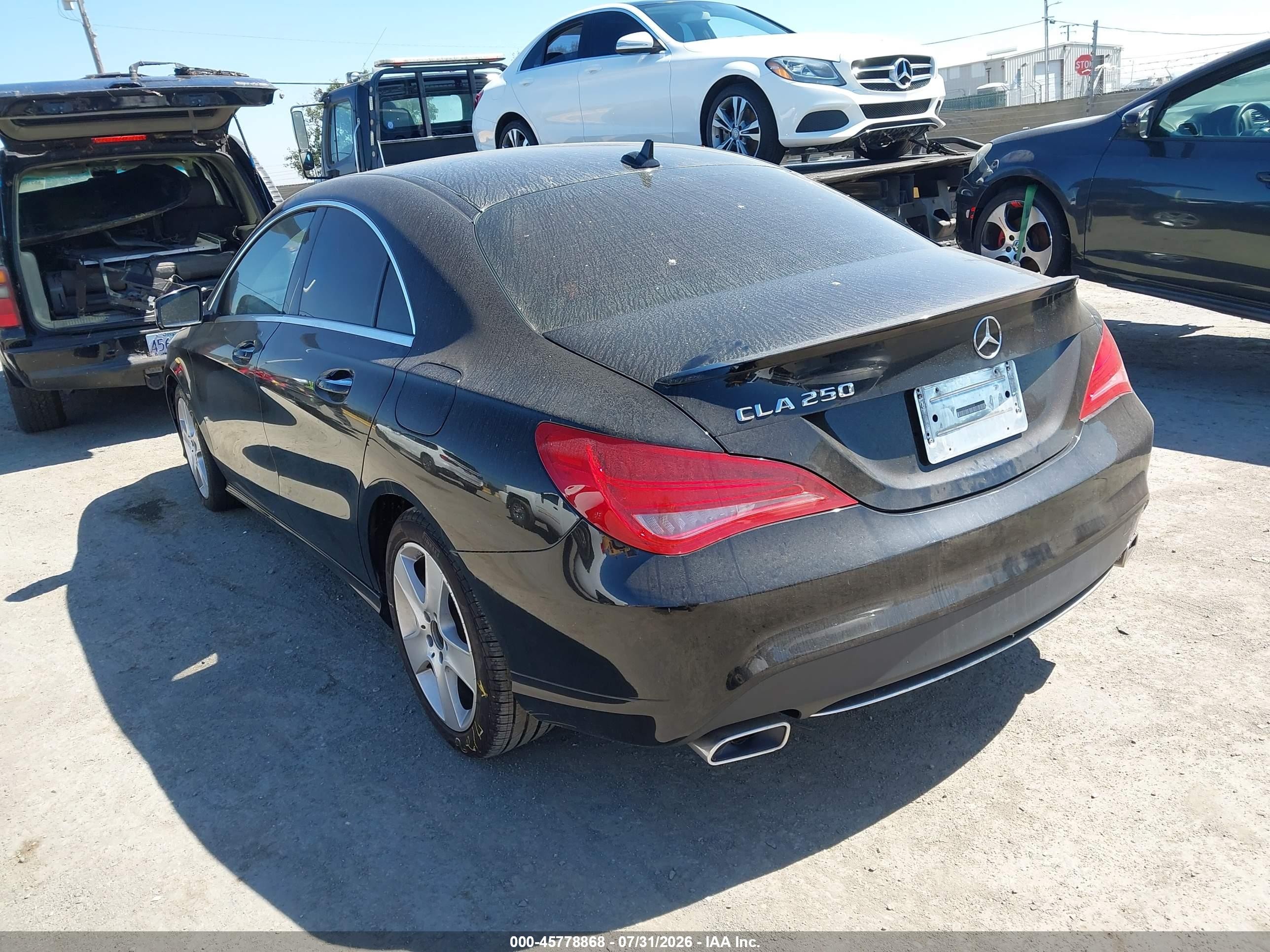 2015 Mercedes-benz Cla 250   Black vin: WDDSJ4EB4FN249054