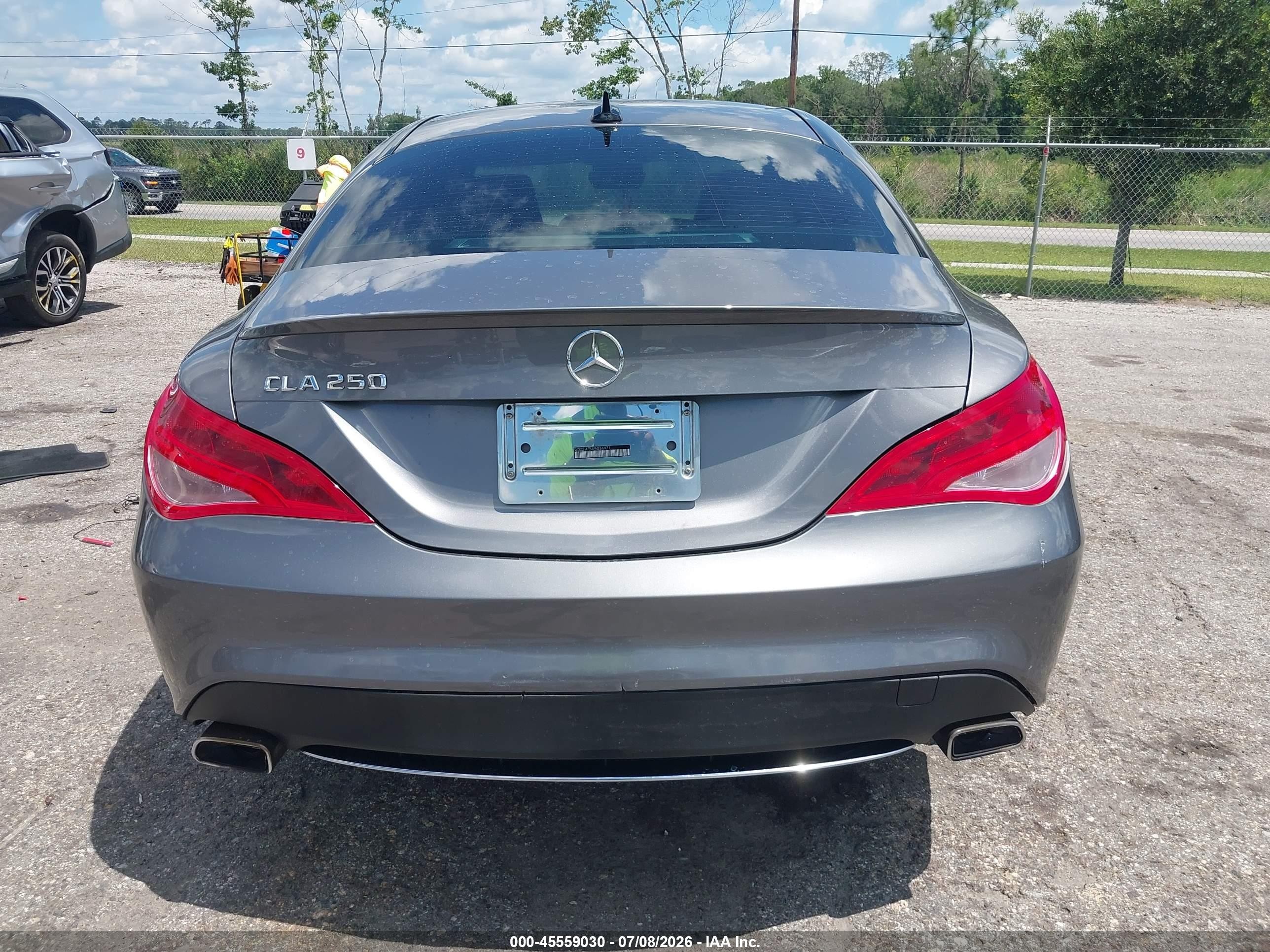 2015 Mercedes-benz Cla 250   Gray vin: WDDSJ4EB4FN266971
