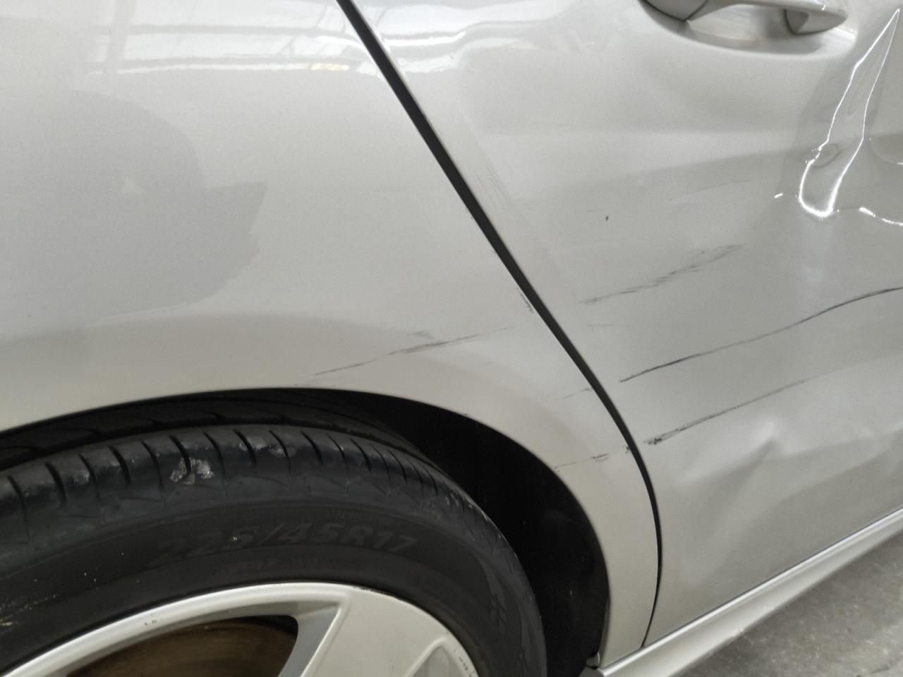 2015 Mercedes-benz Cla 250 Silver vin: WDDSJ4EB4FN273144 Damage: Right Qtr Panel, Dent(S) W/ Paint Dmg, 8 To 9 Inches