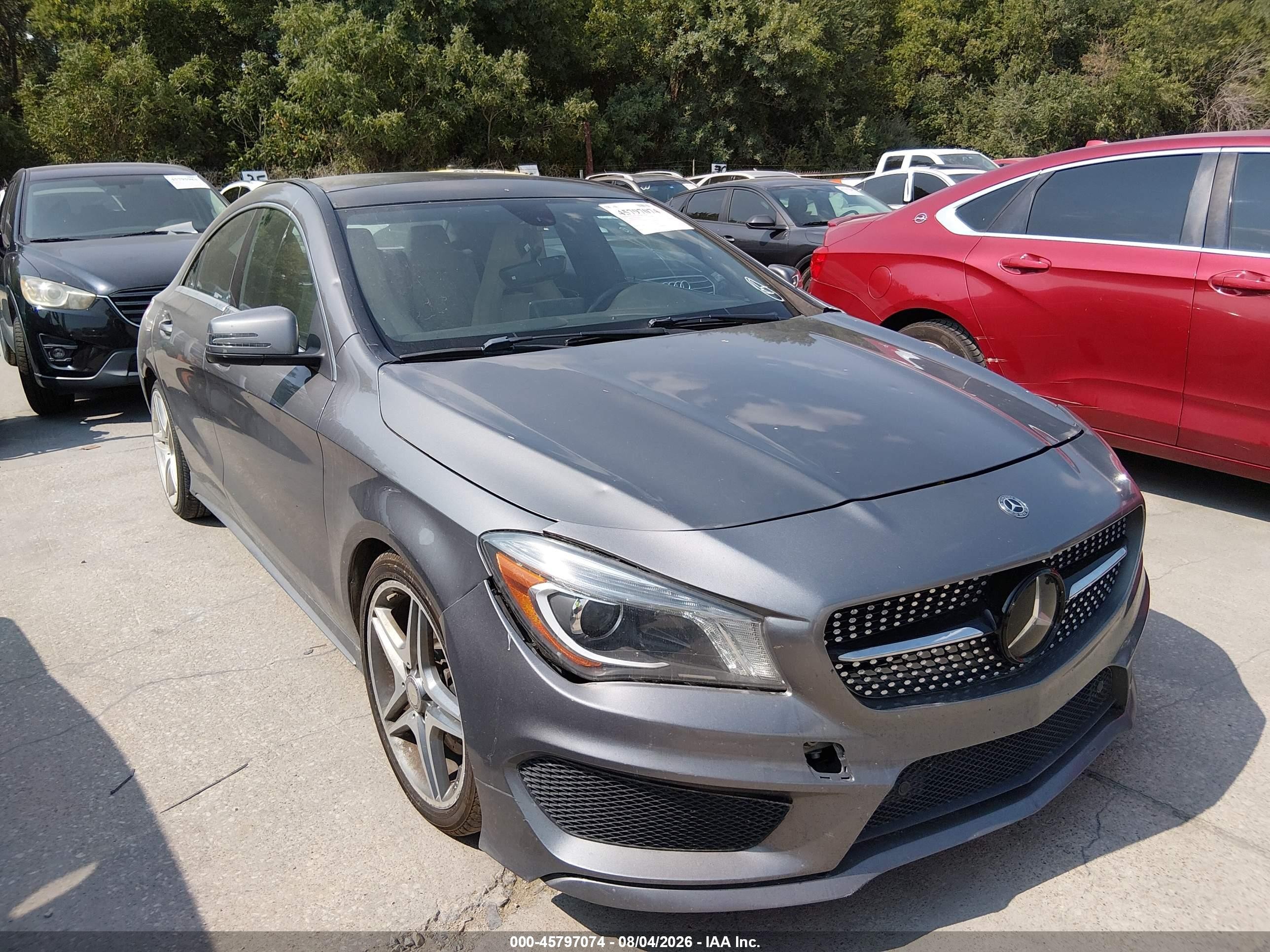 2014 Mercedes-benz Cla 250   Gray vin: WDDSJ4EB5EN034703