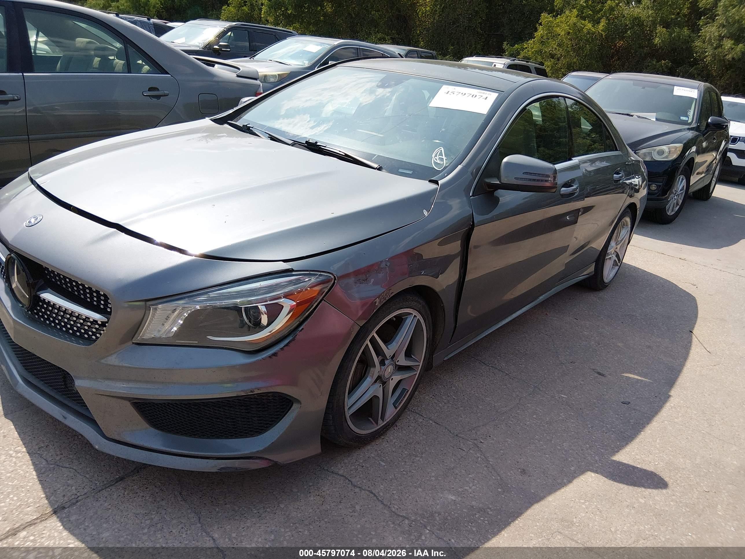 2014 Mercedes-benz Cla 250   Gray vin: WDDSJ4EB5EN034703