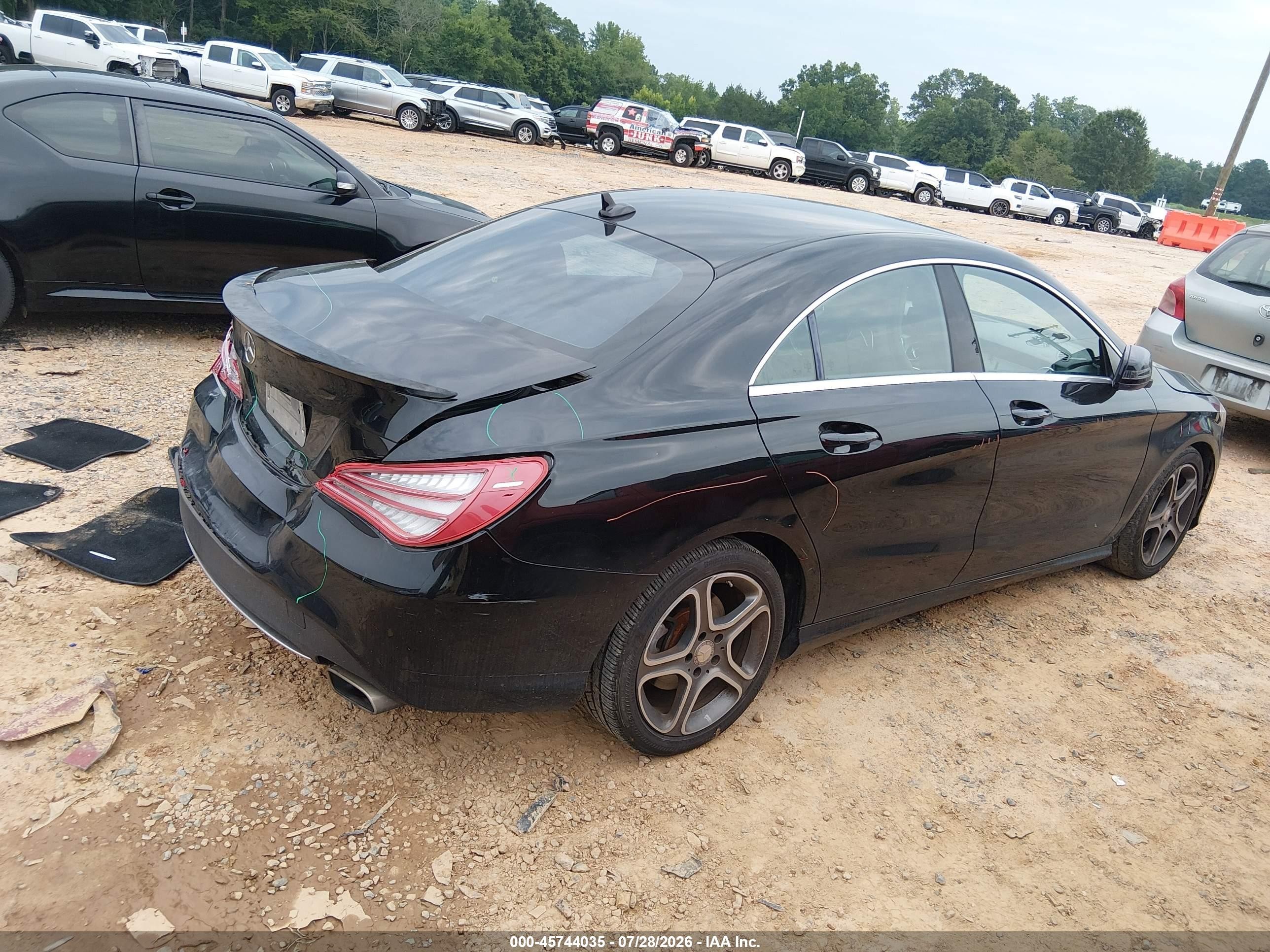 2014 Mercedes-benz Cla 250 Black vin: WDDSJ4EB5EN040226