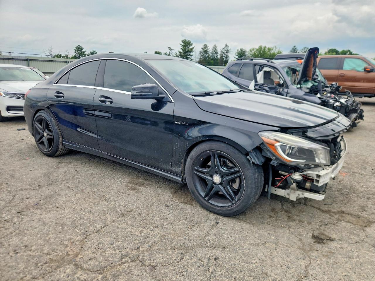 2014 Mercedes-benz Cla 250 Черный vin: WDDSJ4EB5EN068611