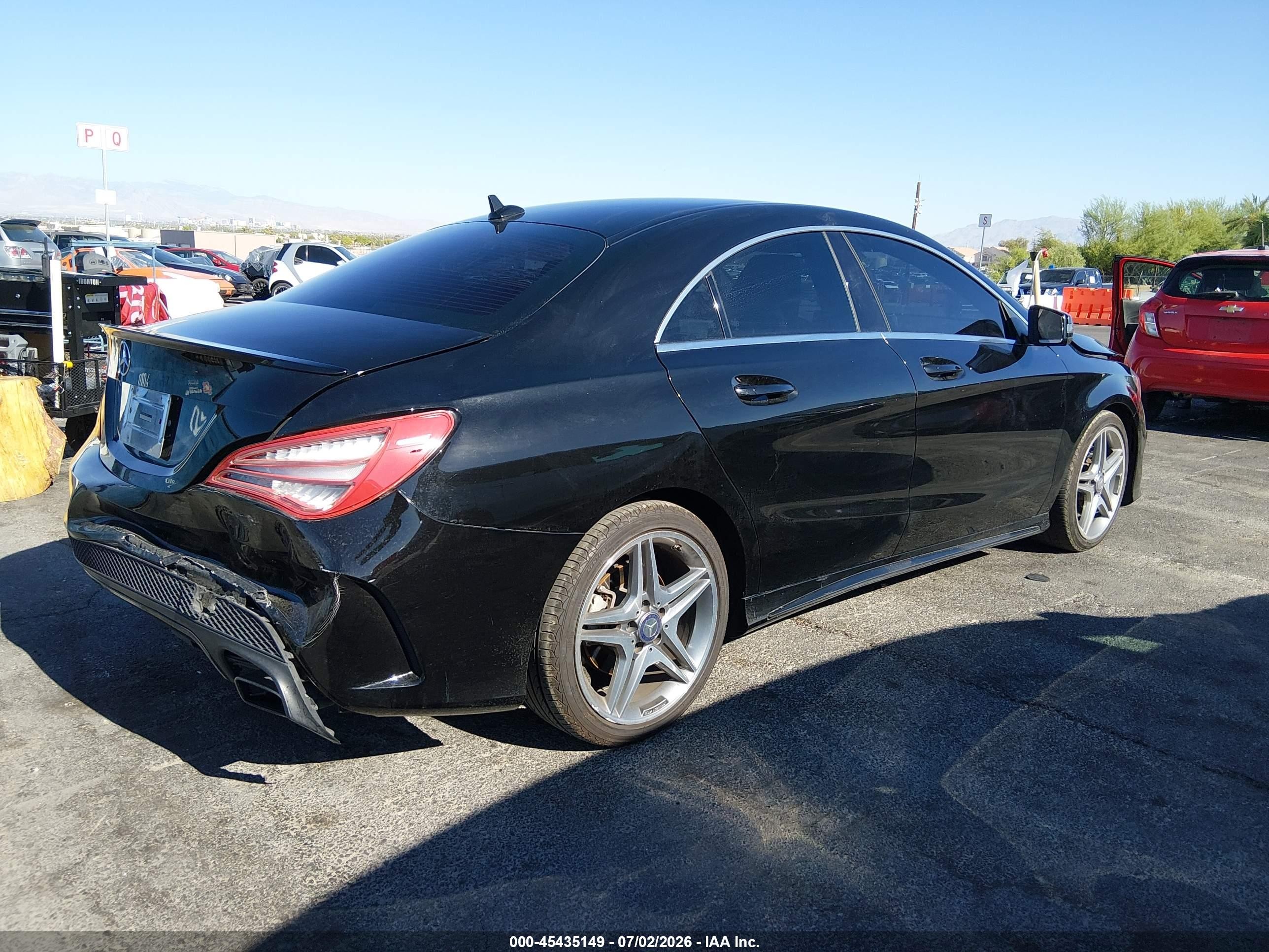 2014 Mercedes-benz Cla 250   Black vin: WDDSJ4EB5EN119993