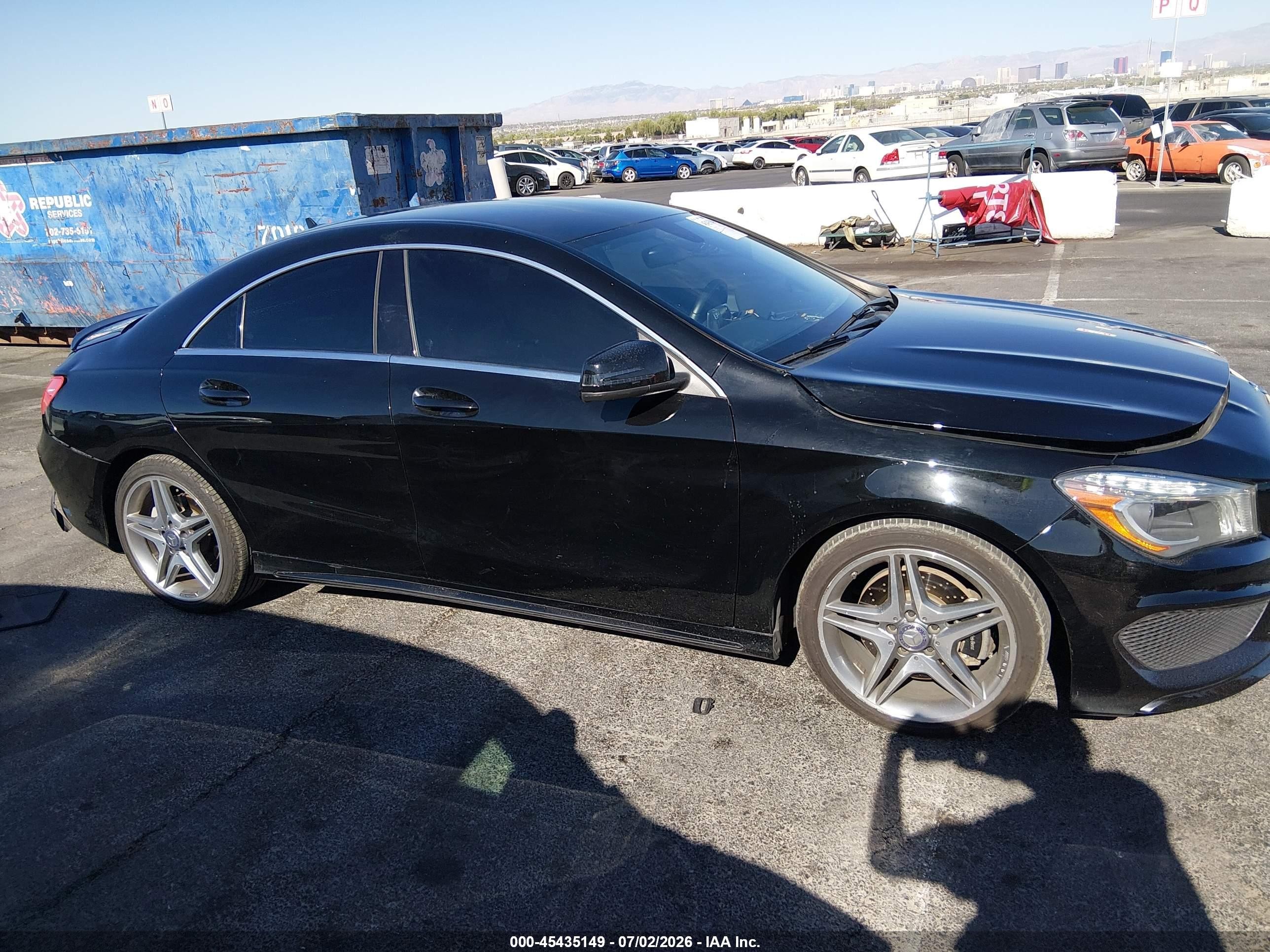 2014 Mercedes-benz Cla 250   Black vin: WDDSJ4EB5EN119993
