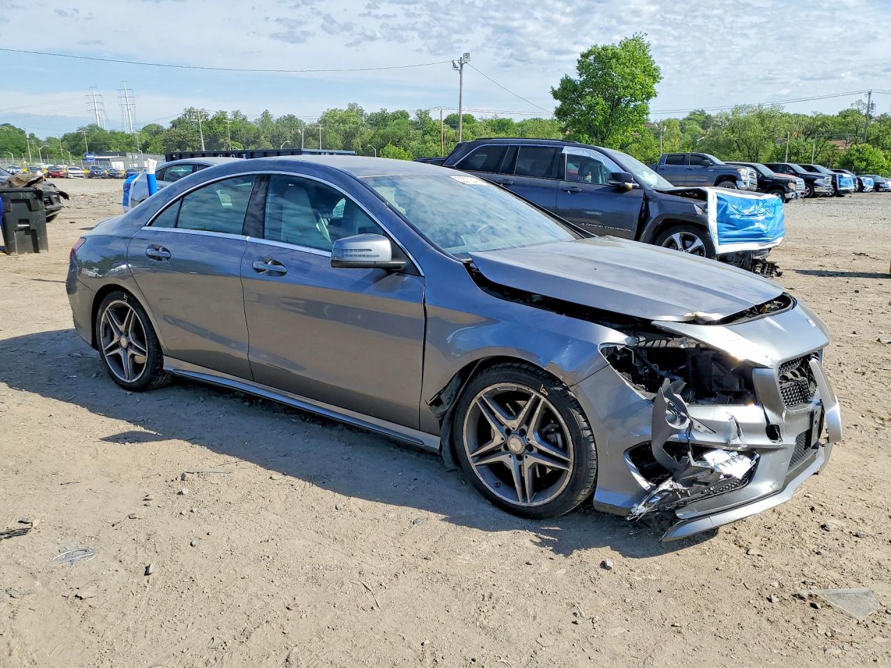 2014 Mercedes-benz Cla 250 Gray vin: WDDSJ4EB5EN122618