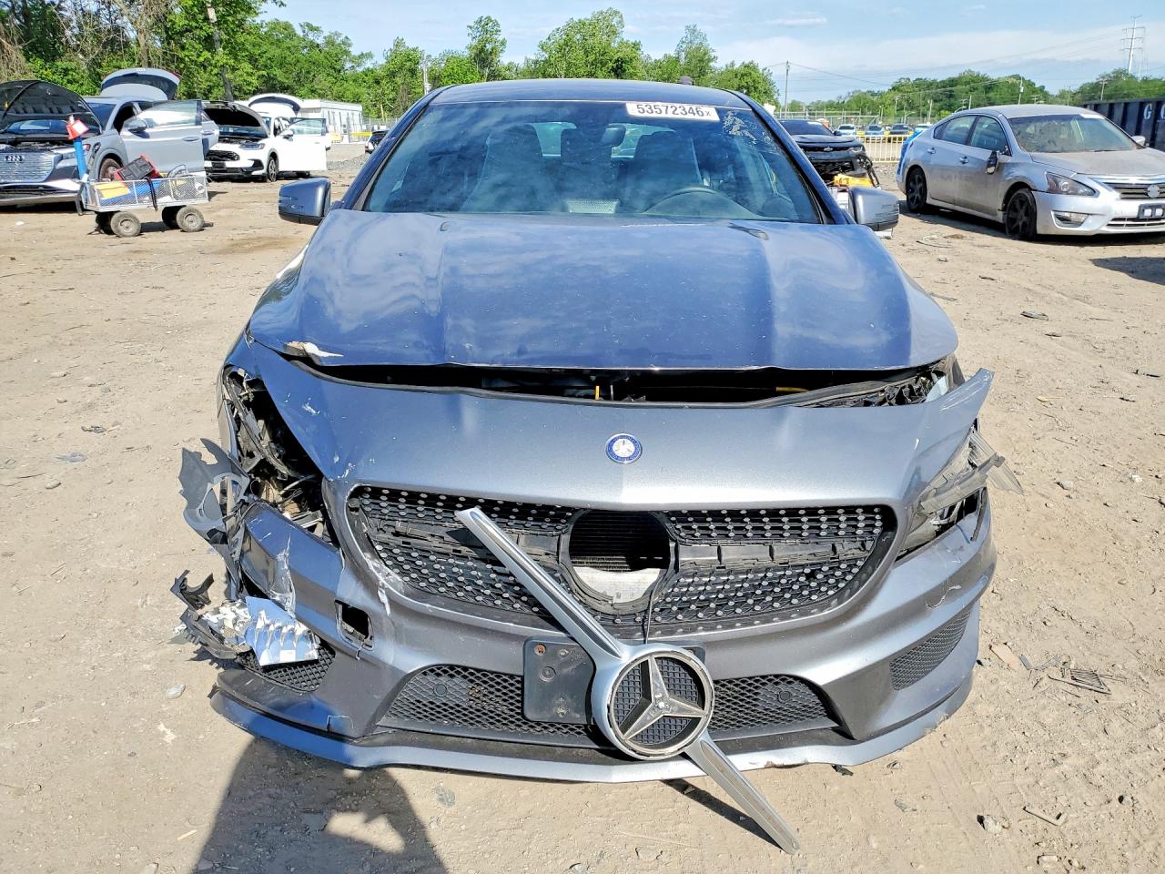 2014 Mercedes-benz Cla 250 Gray vin: WDDSJ4EB5EN122618