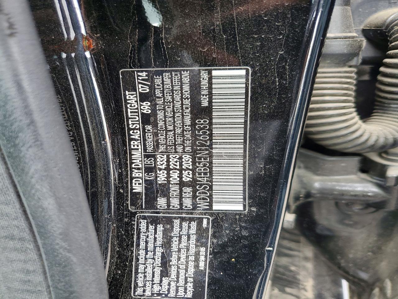 2014 Mercedes-benz Cla 250 Black vin: WDDSJ4EB5EN126538